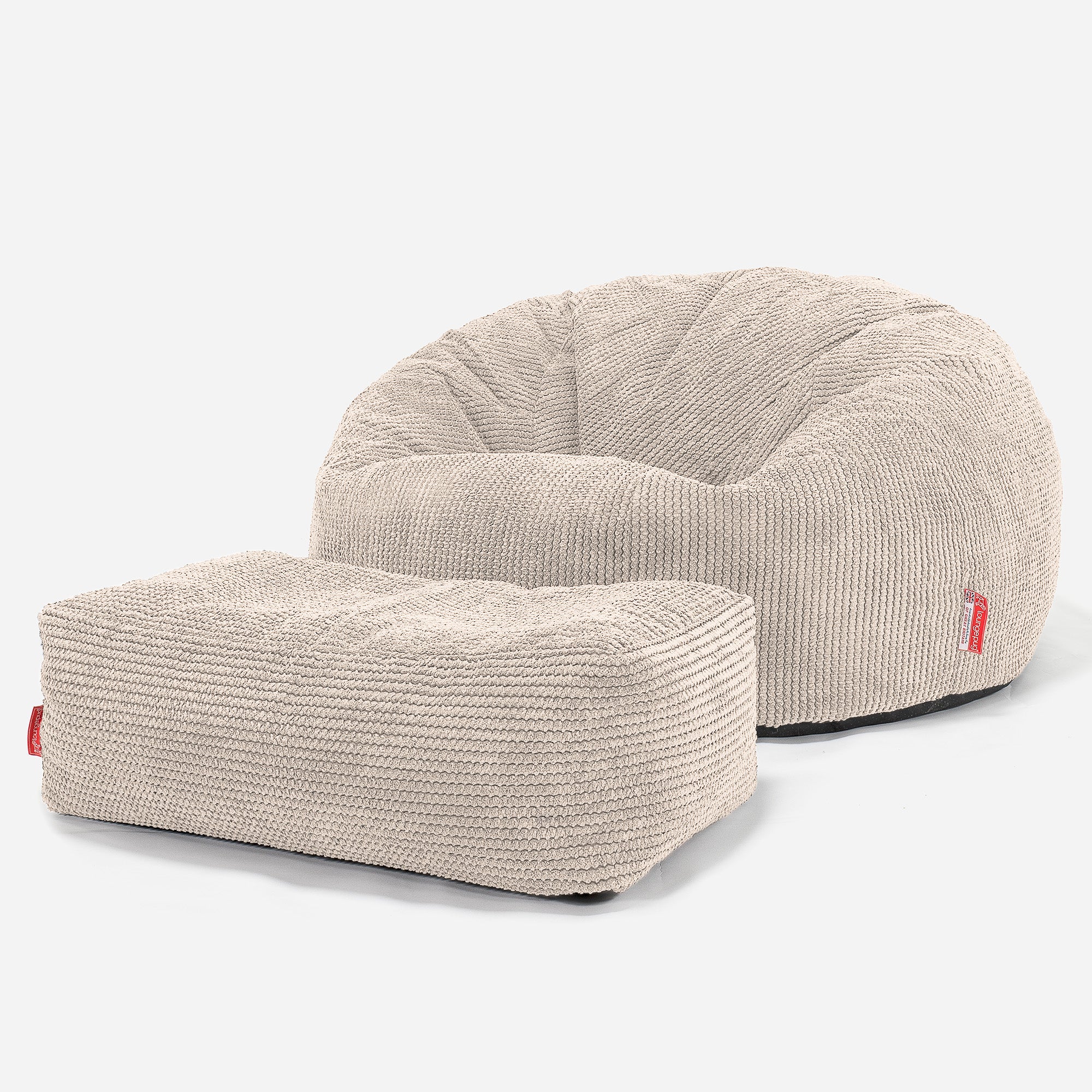 Kinder Sitzsack Sofa 6-14 Jahre - Pom-Pom Creme - Image 3
