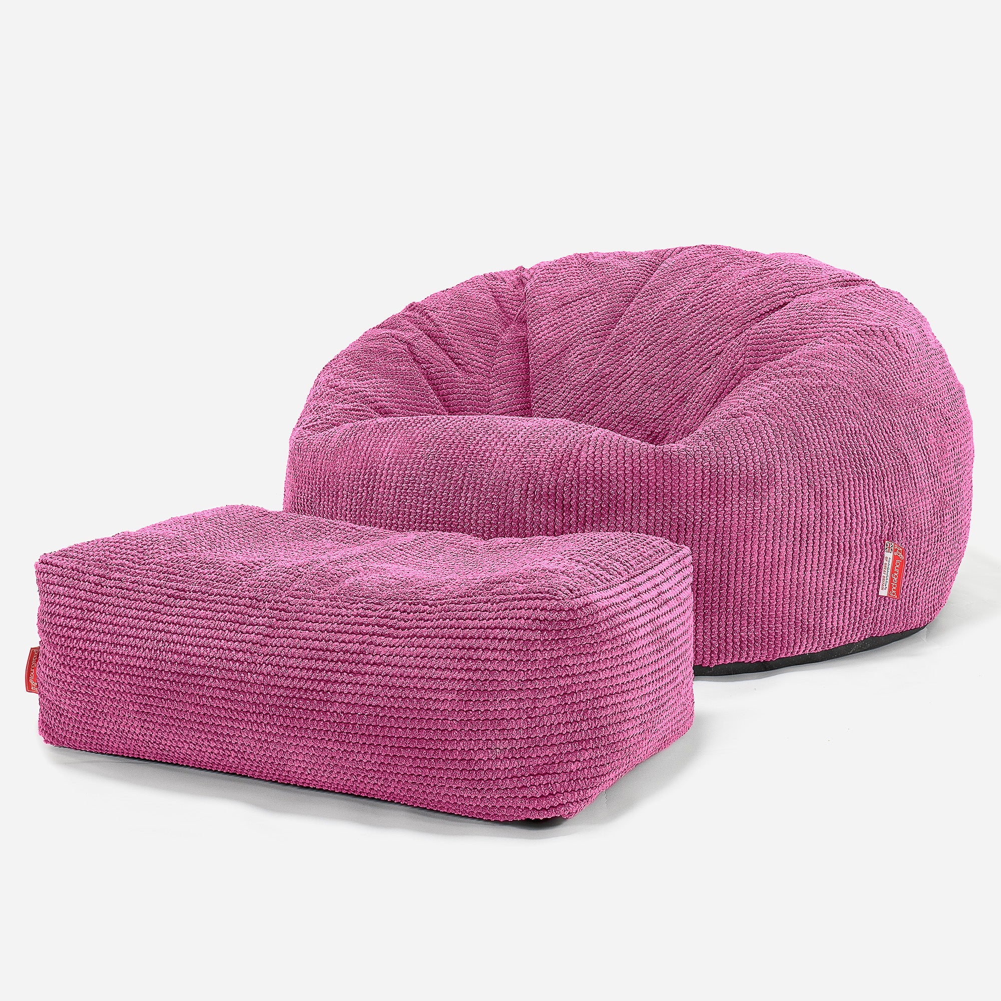 Kinder Sitzsack Sofa 6-14 Jahre - Pom-Pom Pink - Image 3