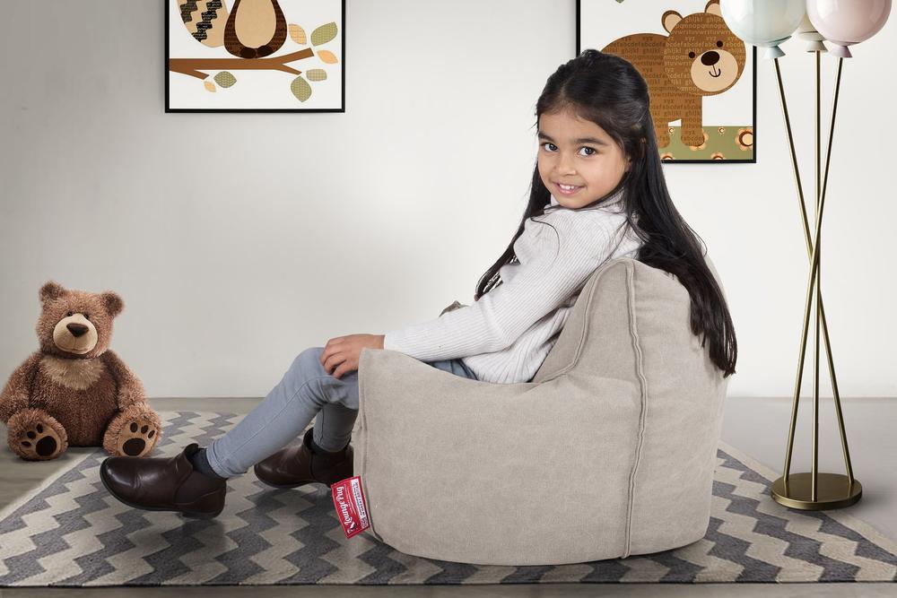 Klein Kindersessel Sitzsack 1-3 jahren - Stonewashed-stoff Pewter - Image 2