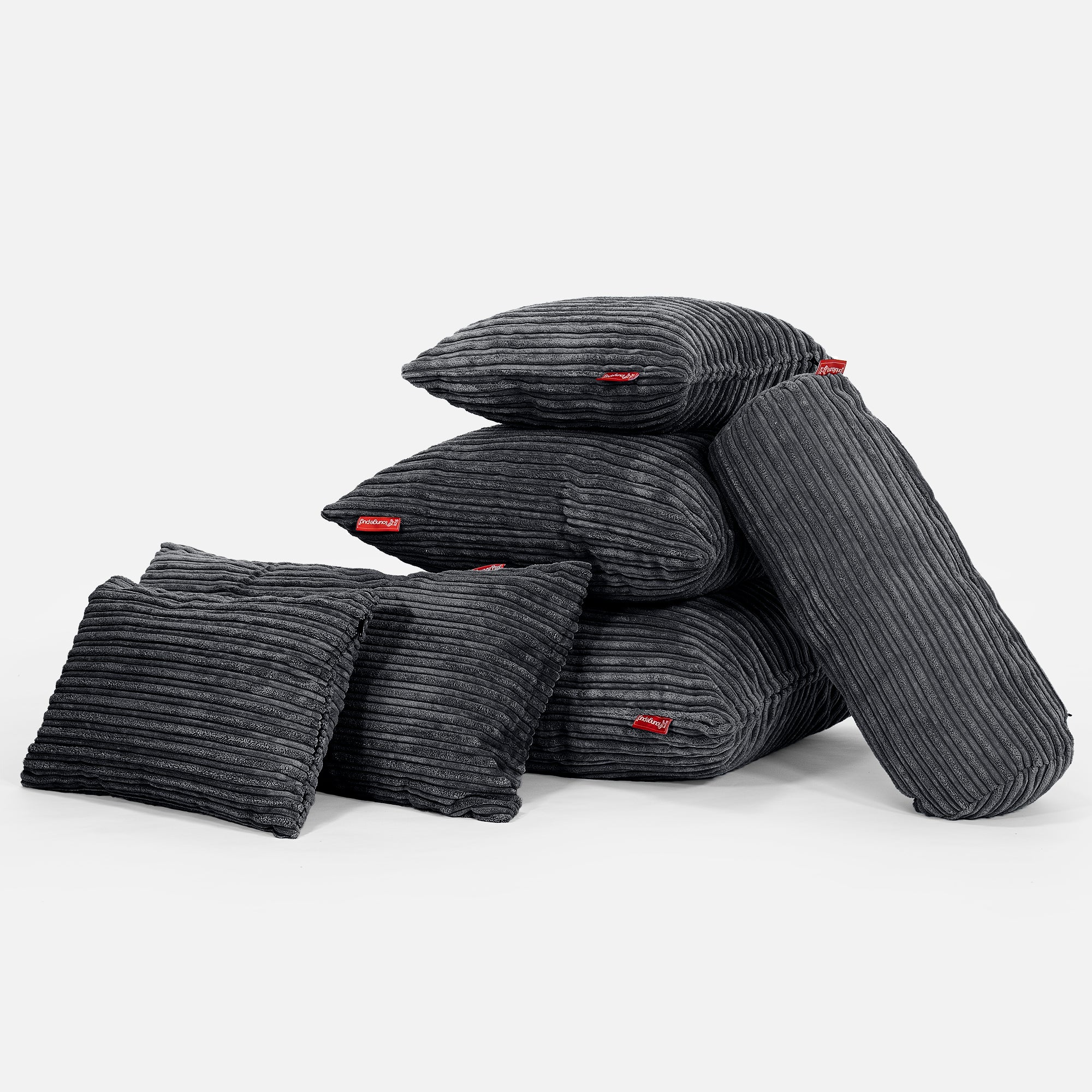 Dekokissen / Sofa Kissenbezug 35 x 50cm - Cord Schwarz - Image 4
