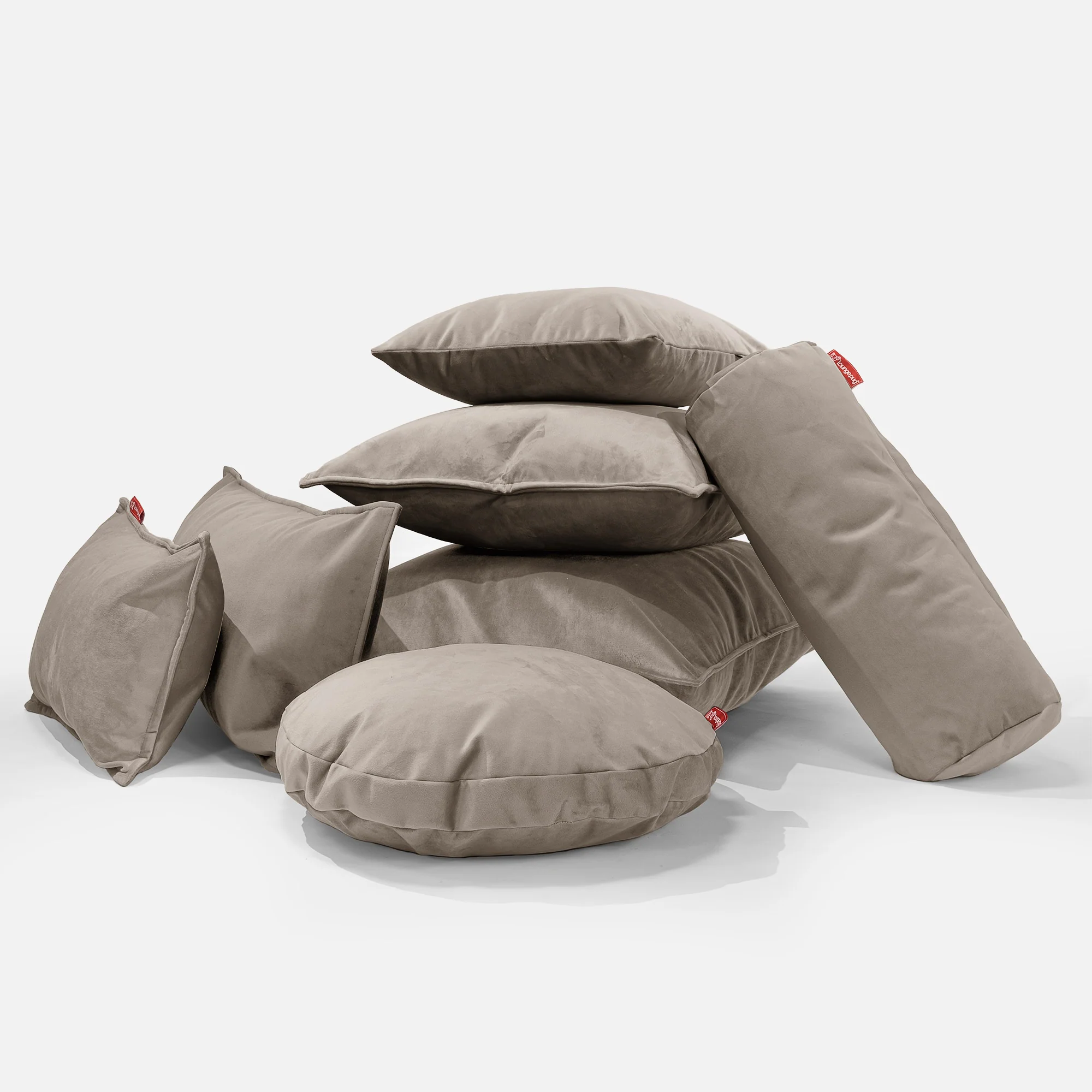 Dekokissen / Sofa Kissenbezug 47 x 47cm - Samt Nerzfarben - Image 4