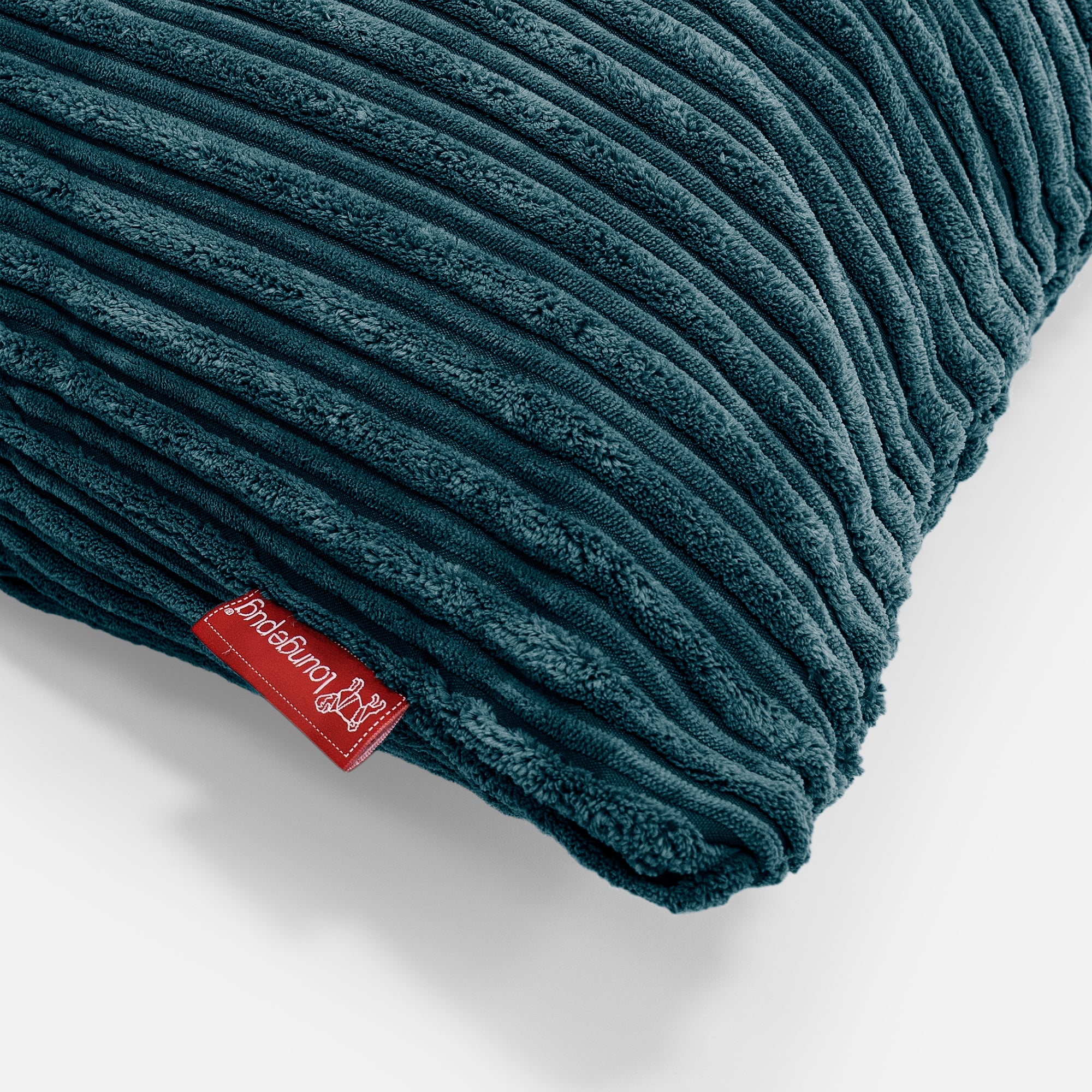 Dekokissen / Sofa Kissenbezug Rund 50cm - Cord Blaugrün - Image 2