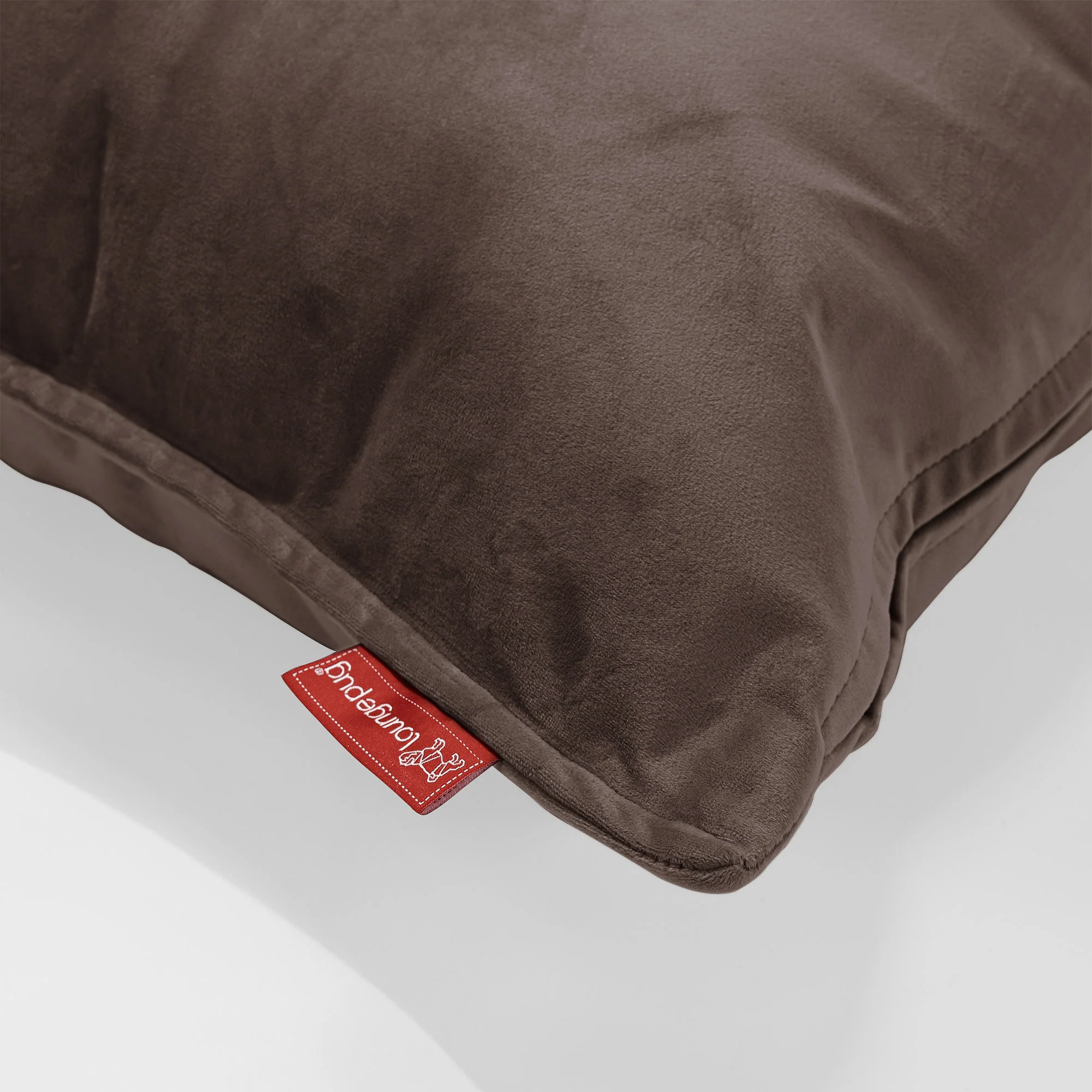 Dekokissen / Sofa Kissenbezug Rund 50cm - Samt Espresso - Image 2