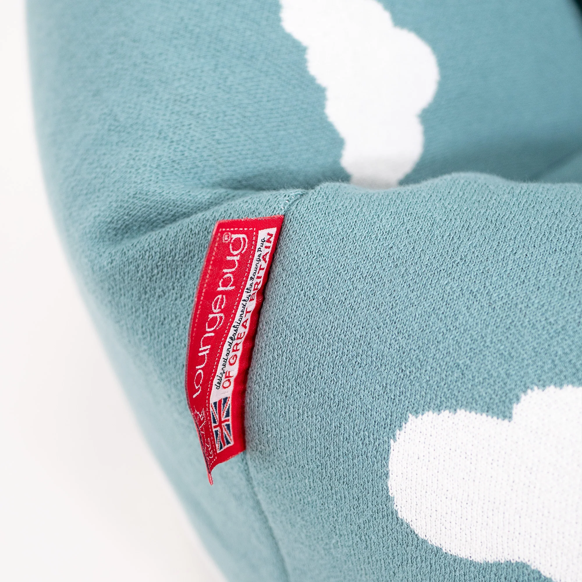 Klassicher Kindersessel Sitzsack 1-5 jahren - Gestrickte Wolke Blau - Image 2