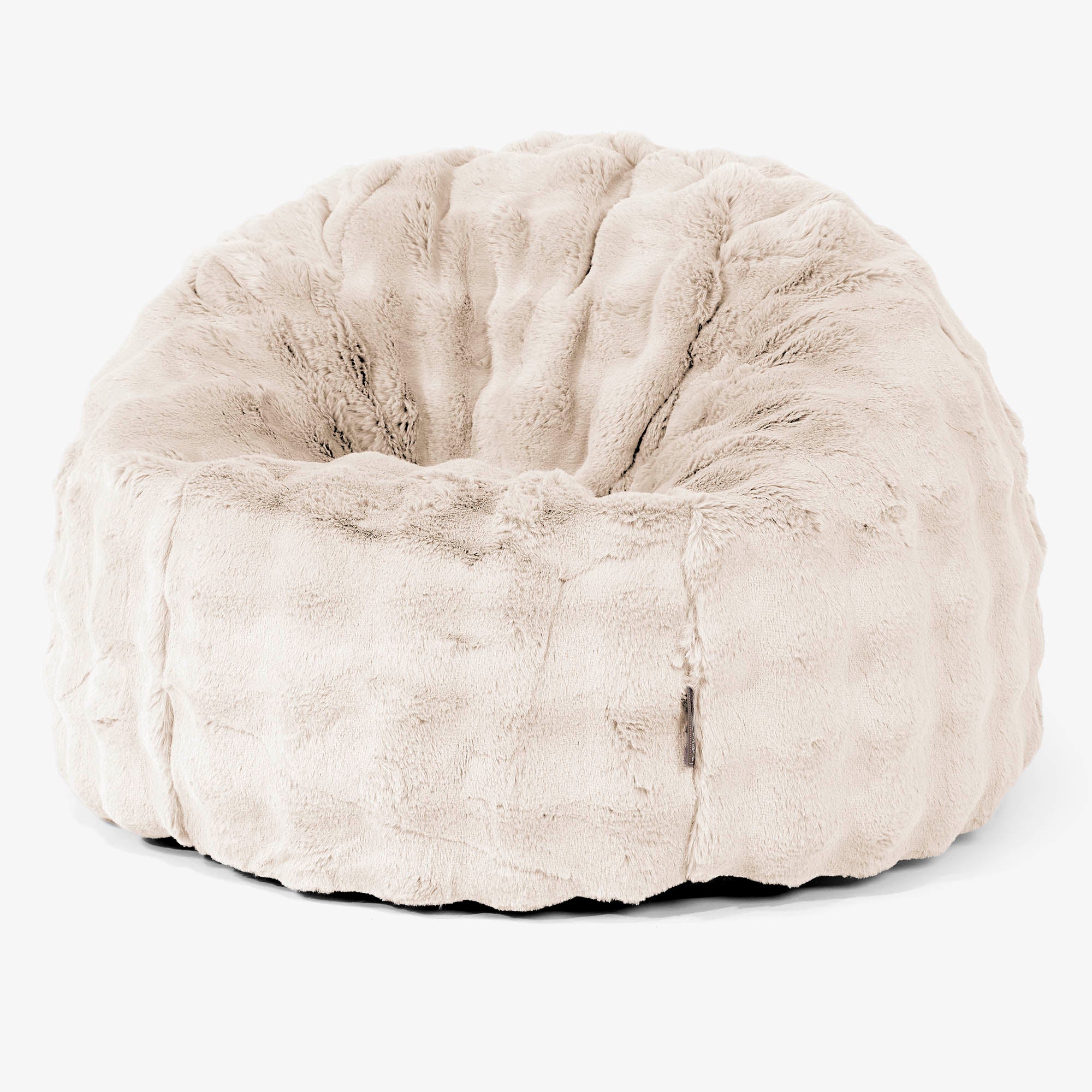 Klassischer Sitzsack Sessel - Bubble Pelz Creme - Image 2