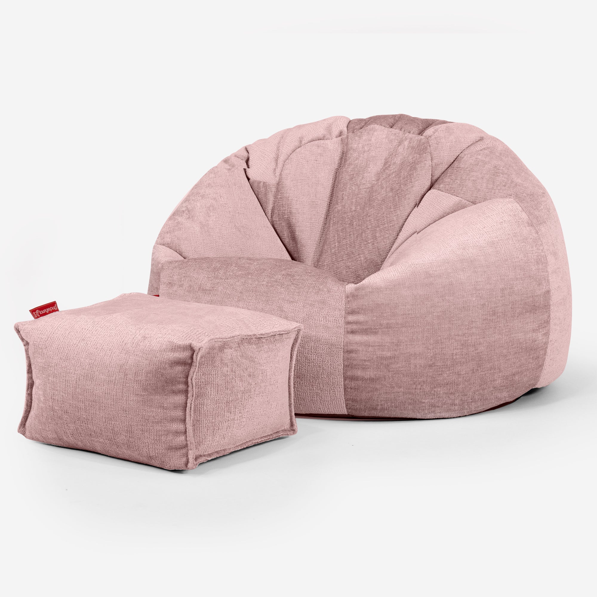 Klassischer Sitzsack Sessel - Chenille Pink - Image 2