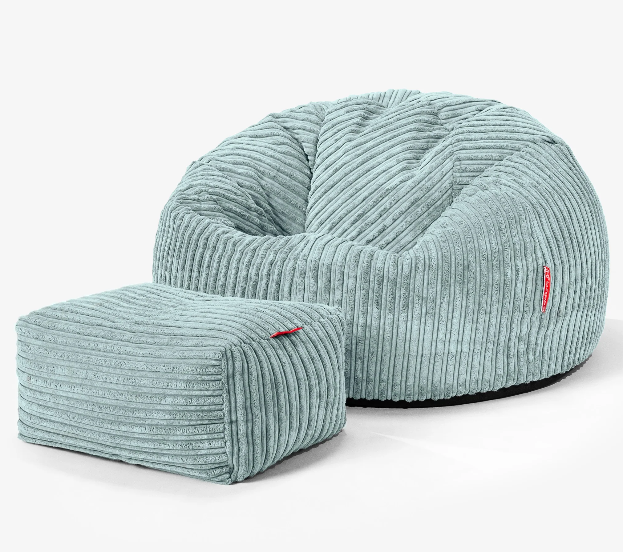 Klassischer Sitzsack Sessel - Cord Mintgrün - Image 2
