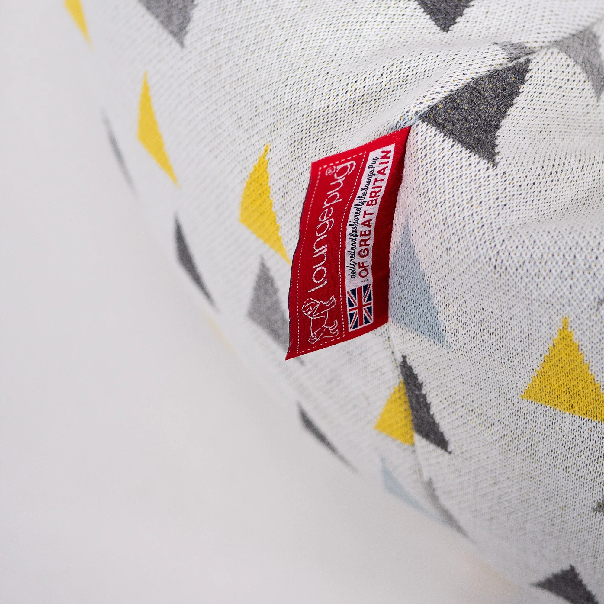 Klassischer Sitzsack Sessel - Gestrickte Geometrisches Dreieck - Image 3