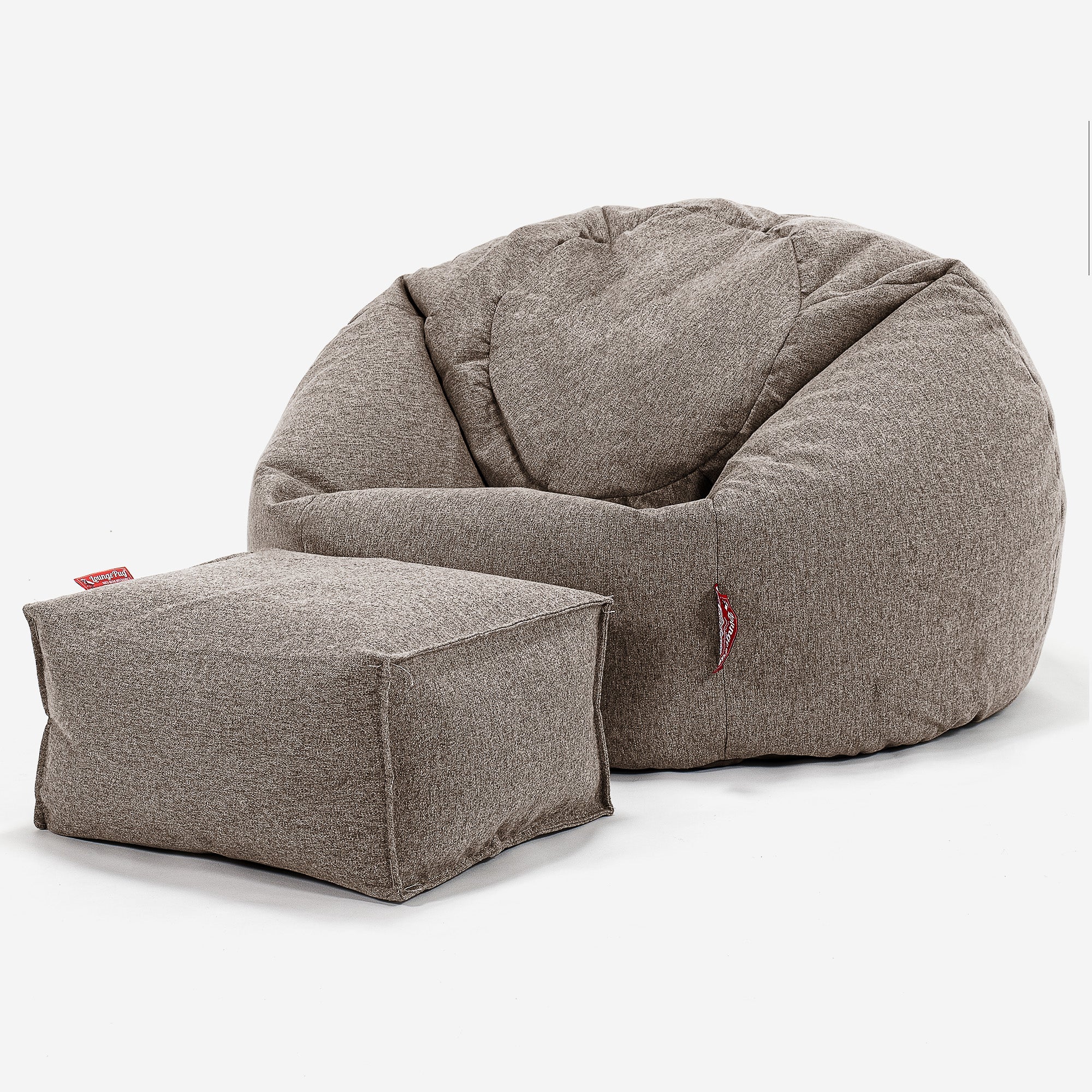 Klassischer Sitzsack Sessel - Interalli Wolle Biscuit - Image 2
