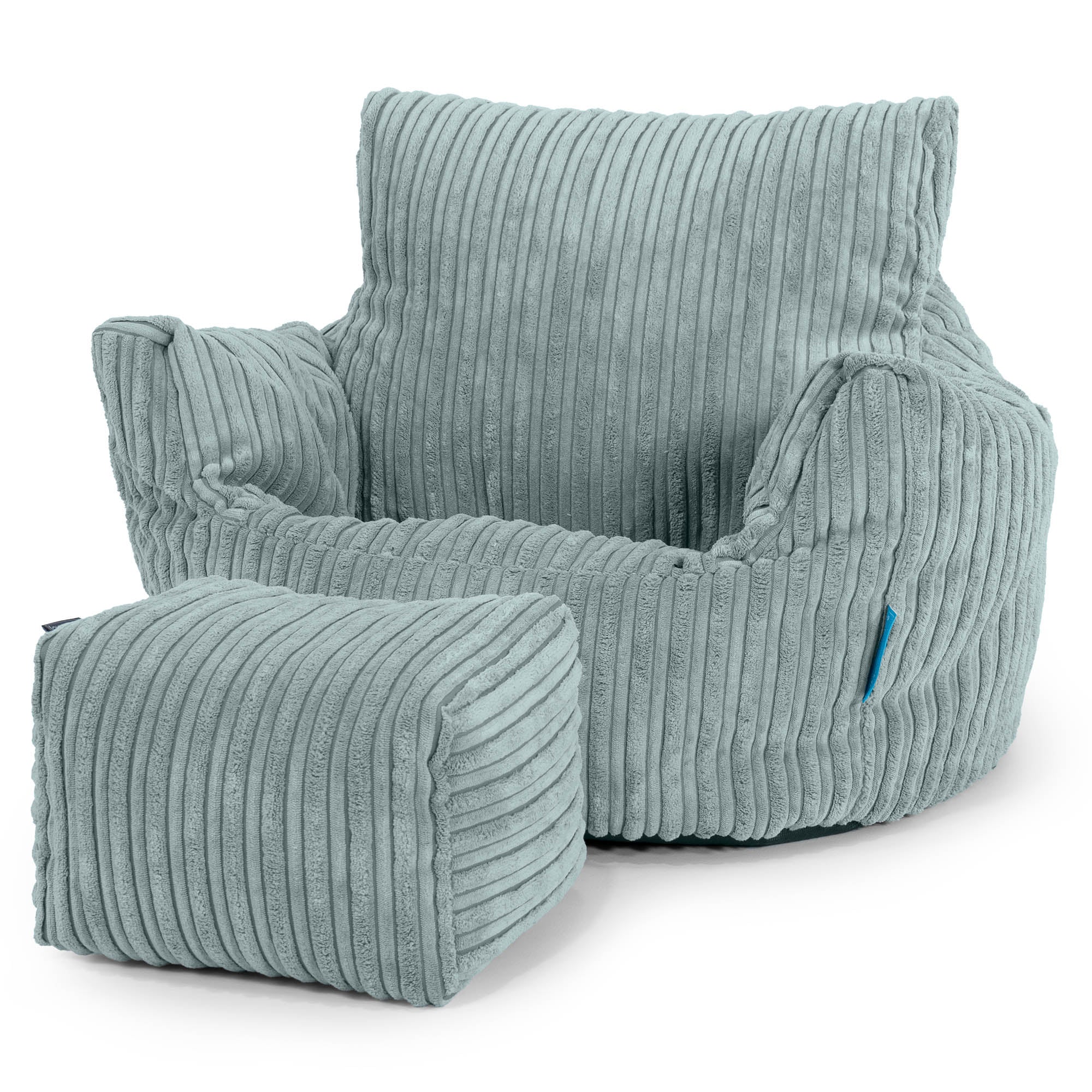 Klein Kindersessel Sitzsack 1-3 jahren - Cord Mintgrun - Image 2