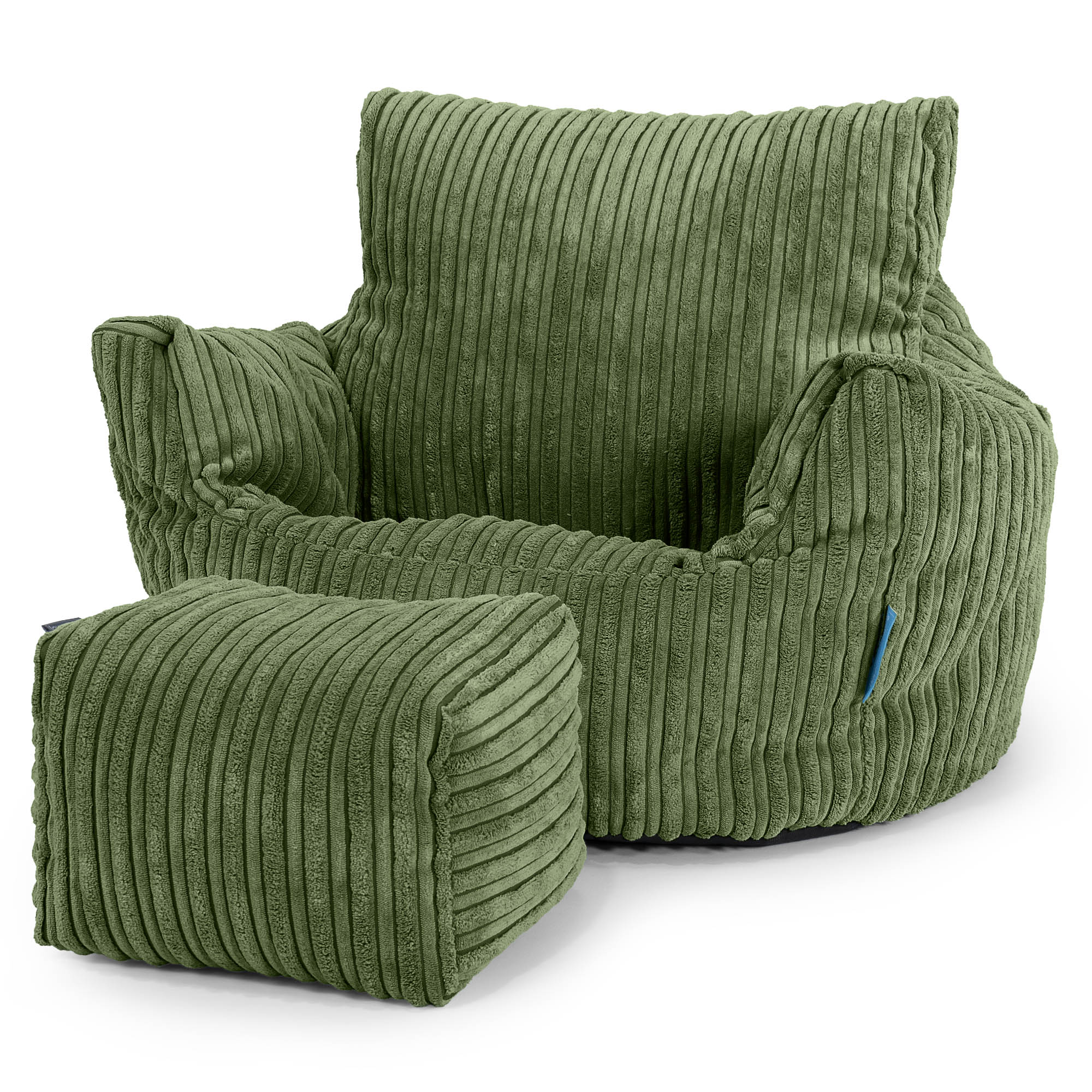 Klein Kindersessel Sitzsack 1-3 jahren - Cord Nadelwaldgrün - Image 2
