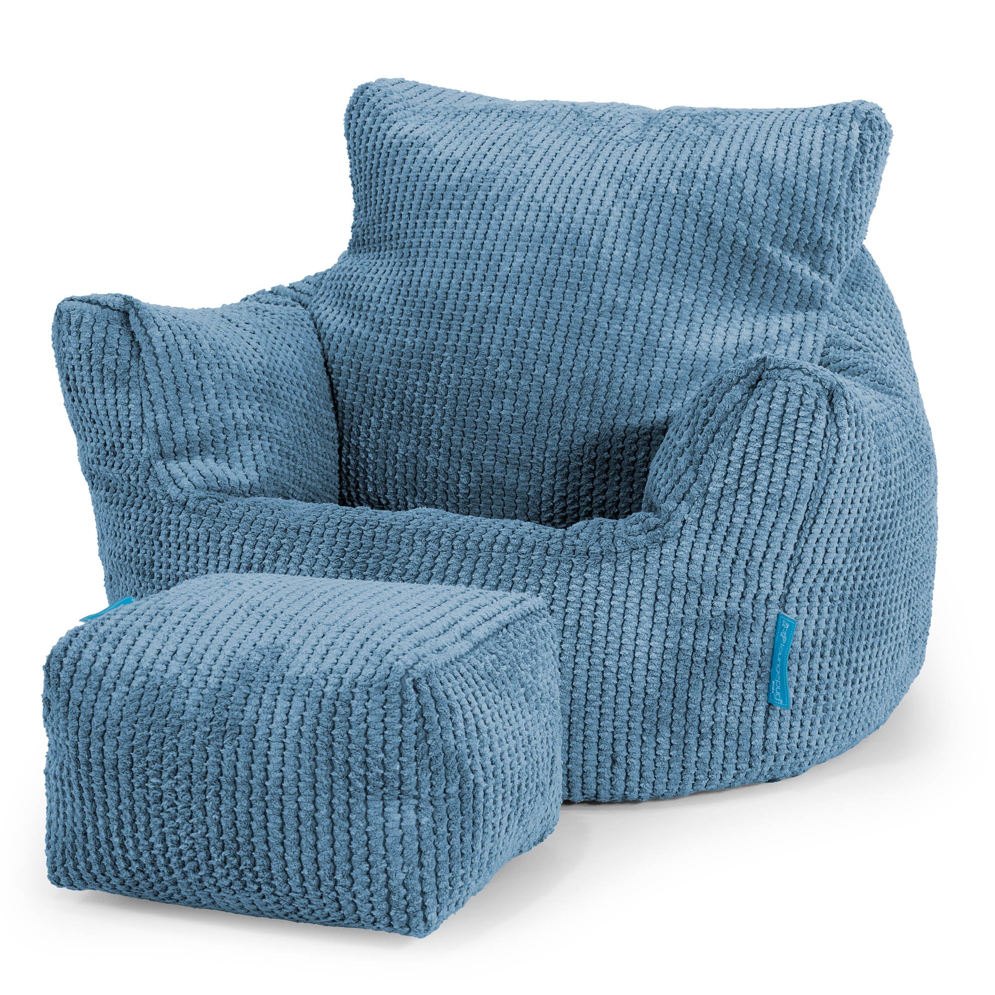 Klein Kindersessel Sitzsack 1-3 jahren - Pom Pom Himmelblau - Image 2
