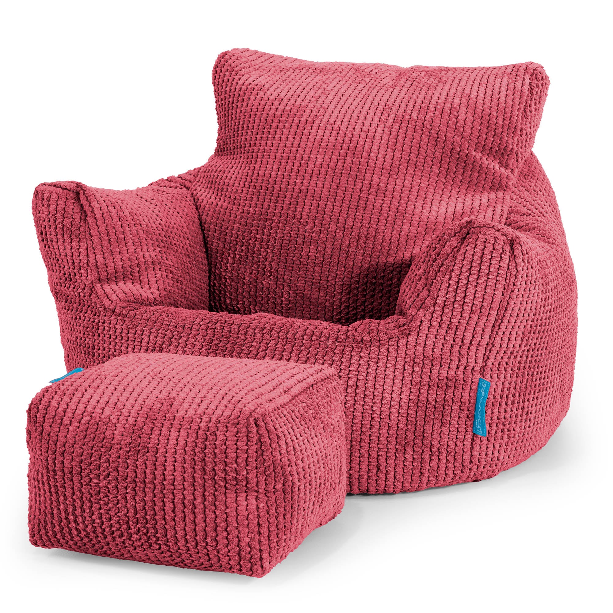 Klein Kindersessel Sitzsack 1-3 jahren - Pom Pom Pastellrot - Image 2