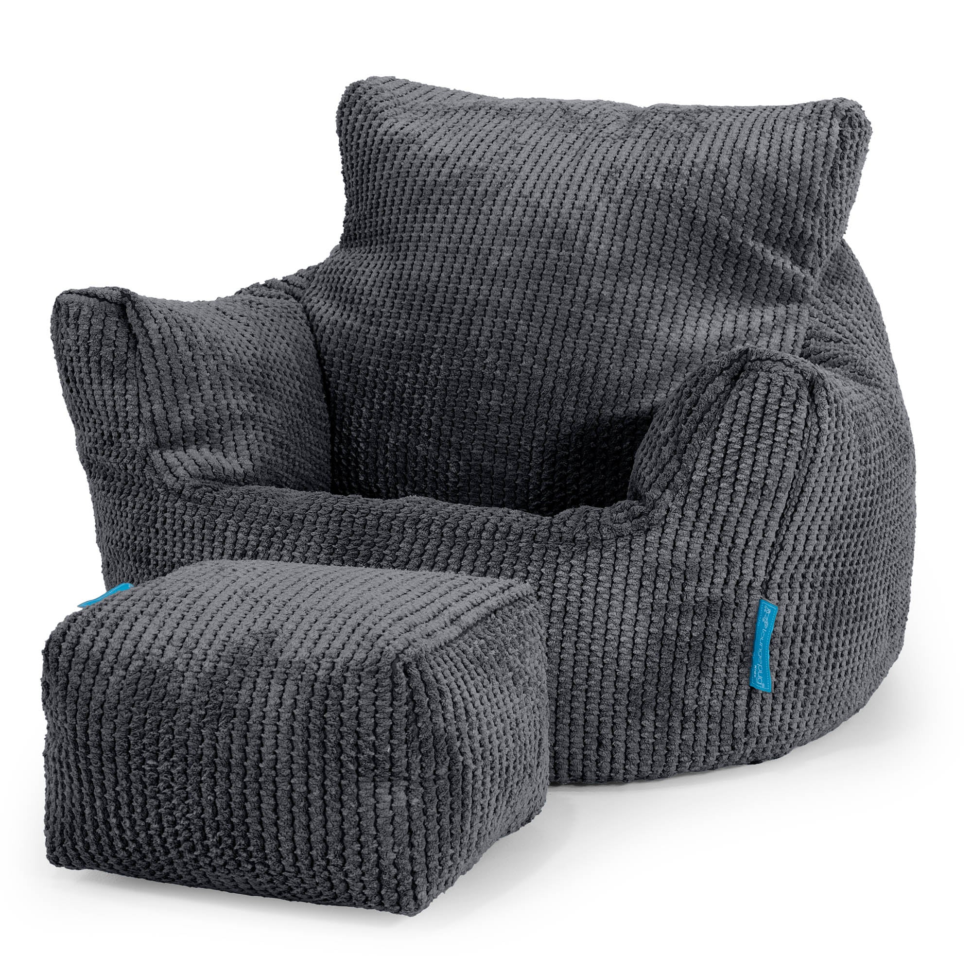 Klein Kindersessel Sitzsack 1-3 jahren - Pom Pom Schwarz - Image 2