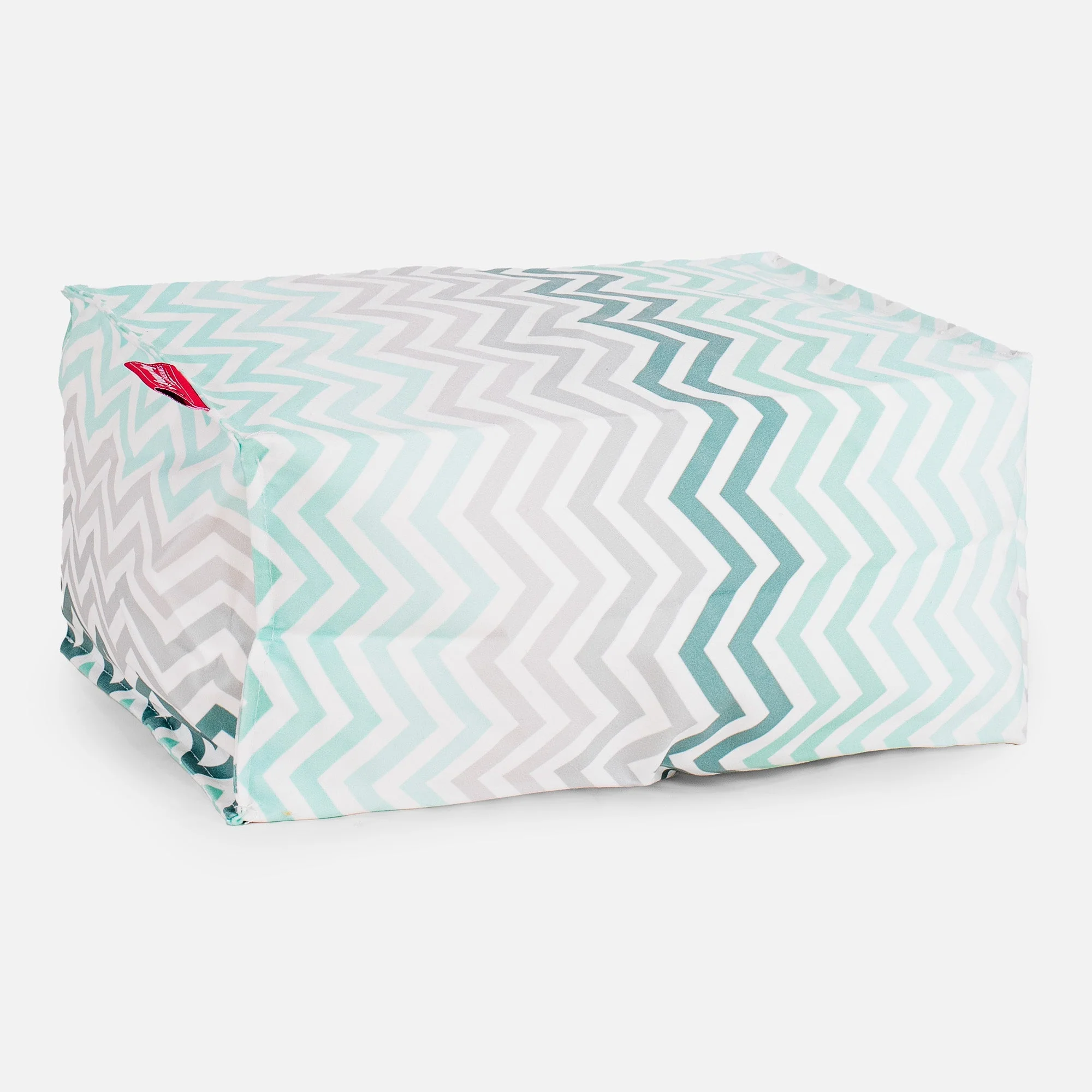 Kleiner Fußhocker Ersatz Bezug - Geometrische Druck - Image 2