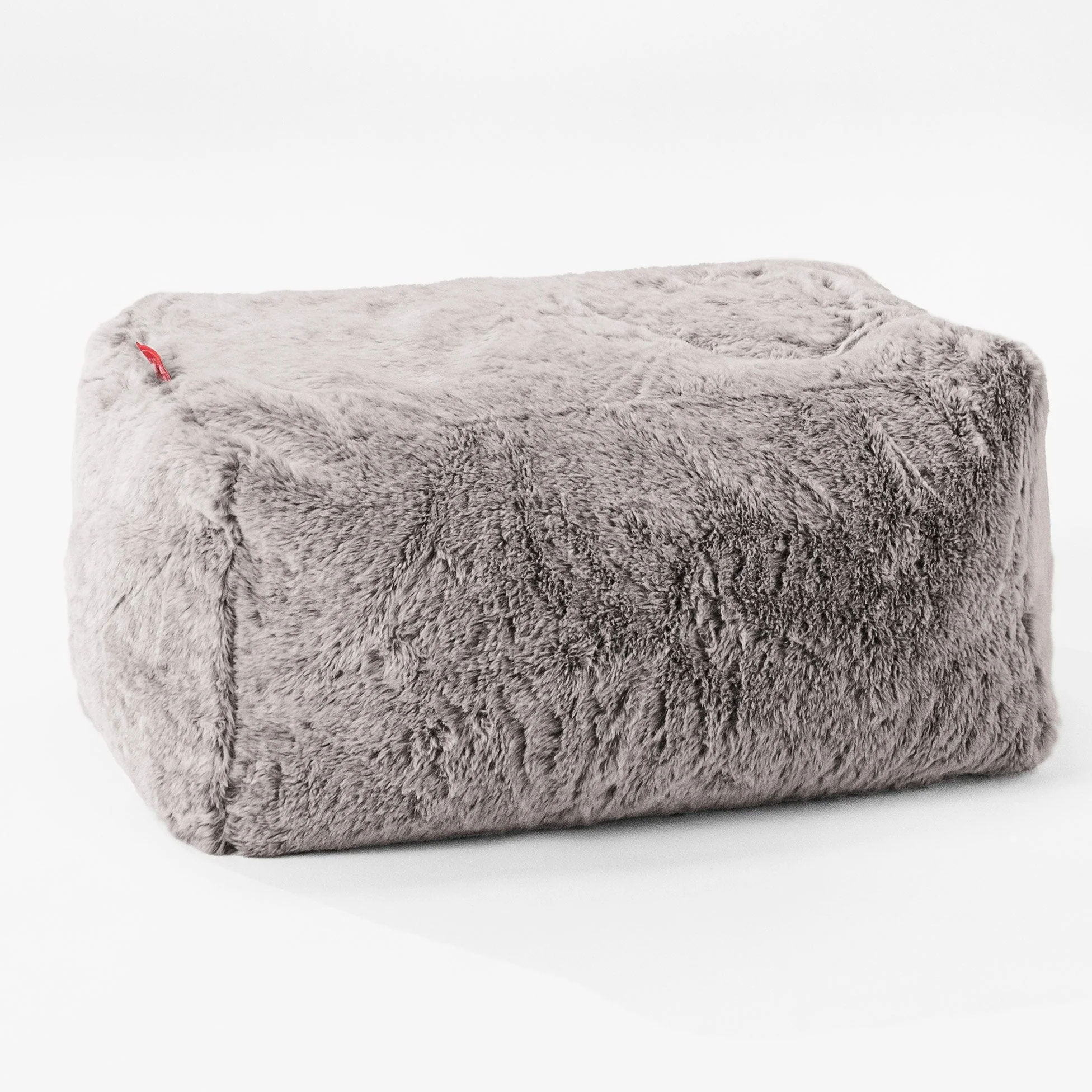 Kleiner Fußhocker Ersatz Bezug - Kaninchen Kunstfell - Image 4