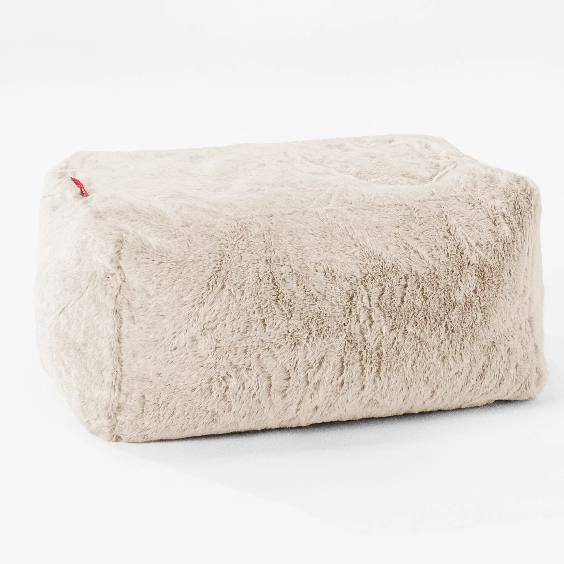 Kleiner Fußhocker Ersatz Bezug - Kaninchen Kunstfell - Image 5