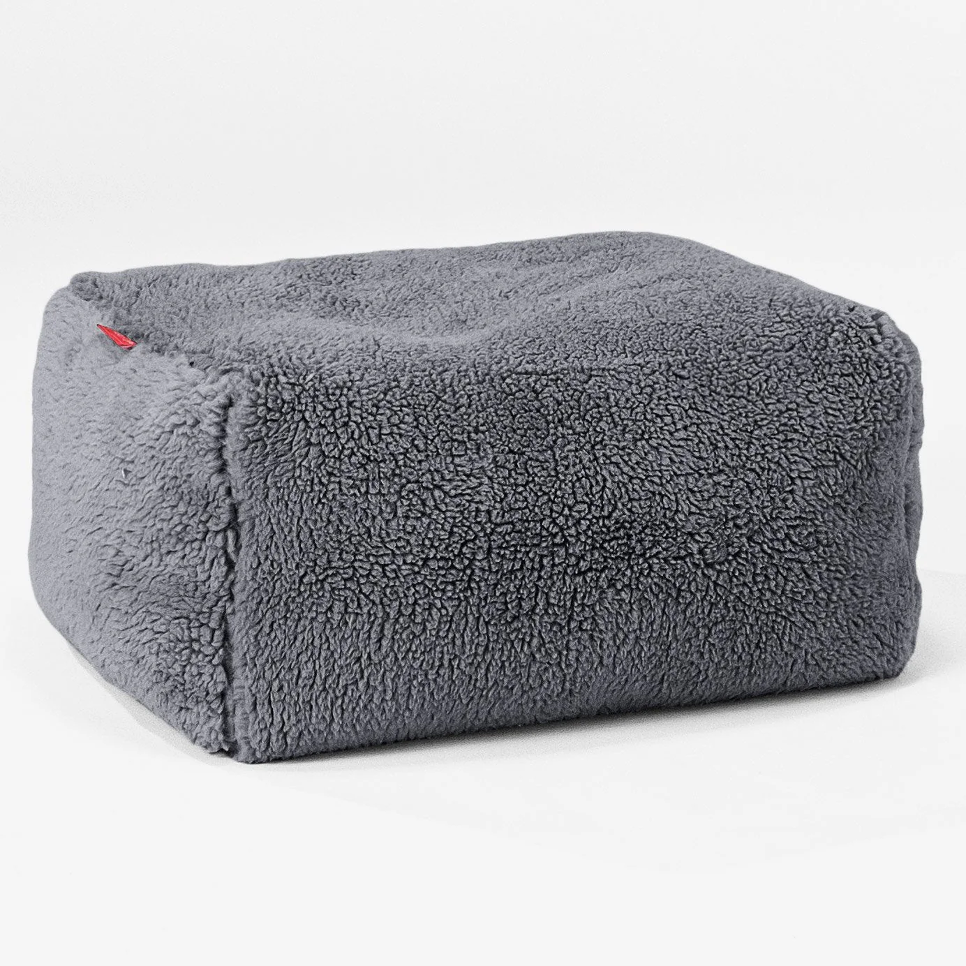 Kleiner Fußhocker Ersatz Bezug - Teddy Kunstfell - Image 2