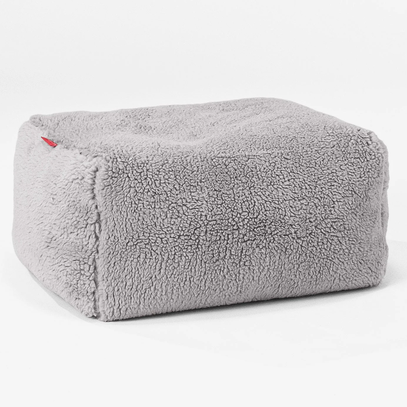 Kleiner Fußhocker Ersatz Bezug - Teddy Kunstfell - Image 3