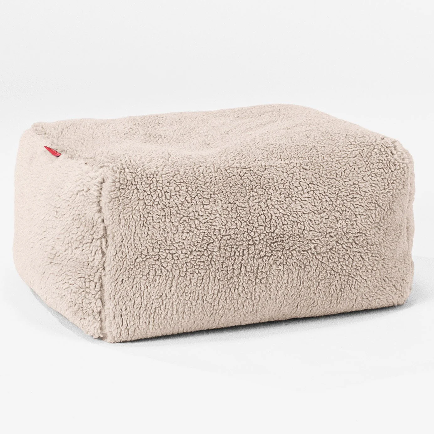Kleiner Fußhocker Ersatz Bezug - Teddy Kunstfell - Image 4