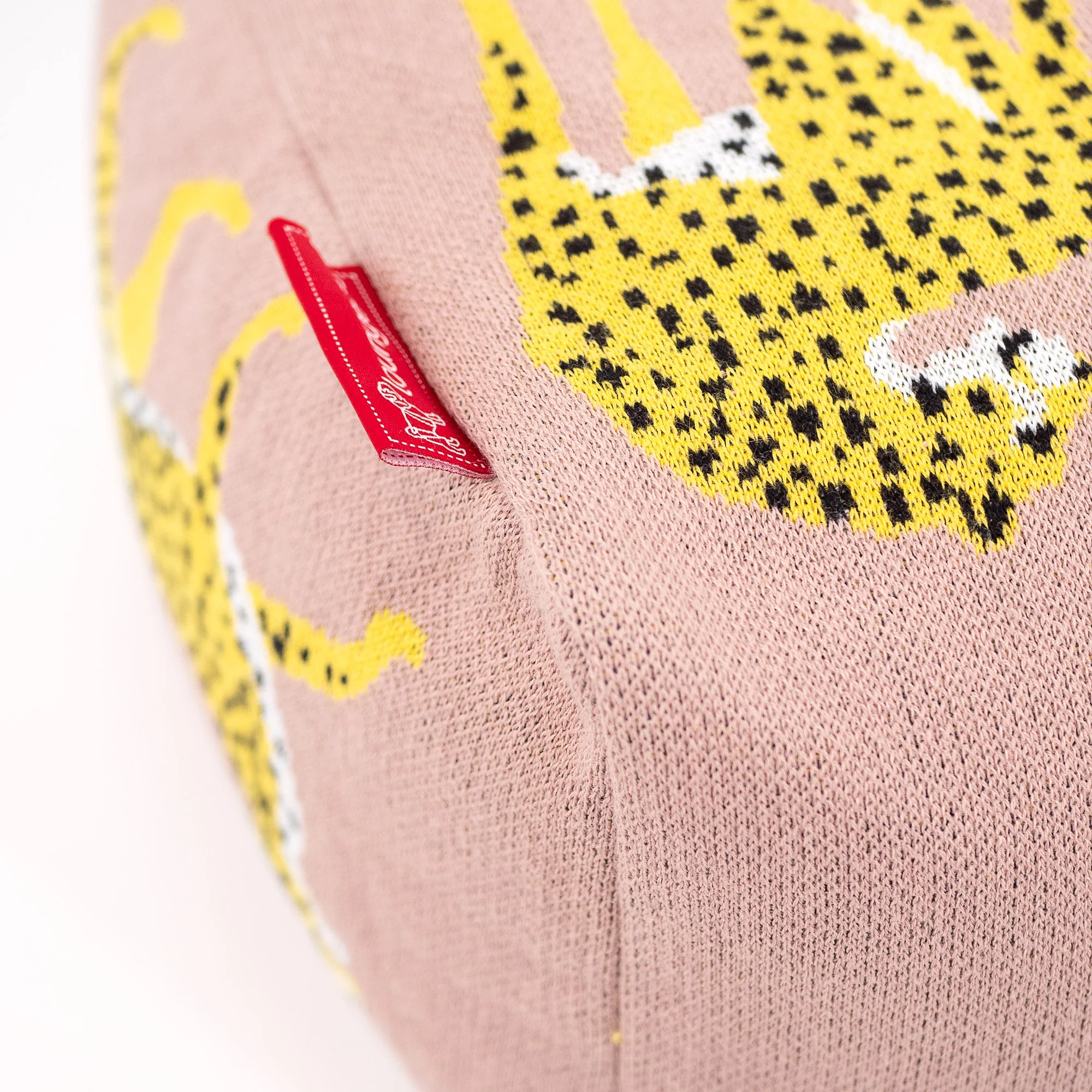 Kleiner Fußhocker - Gestrickte Gepard Pink - Image 2