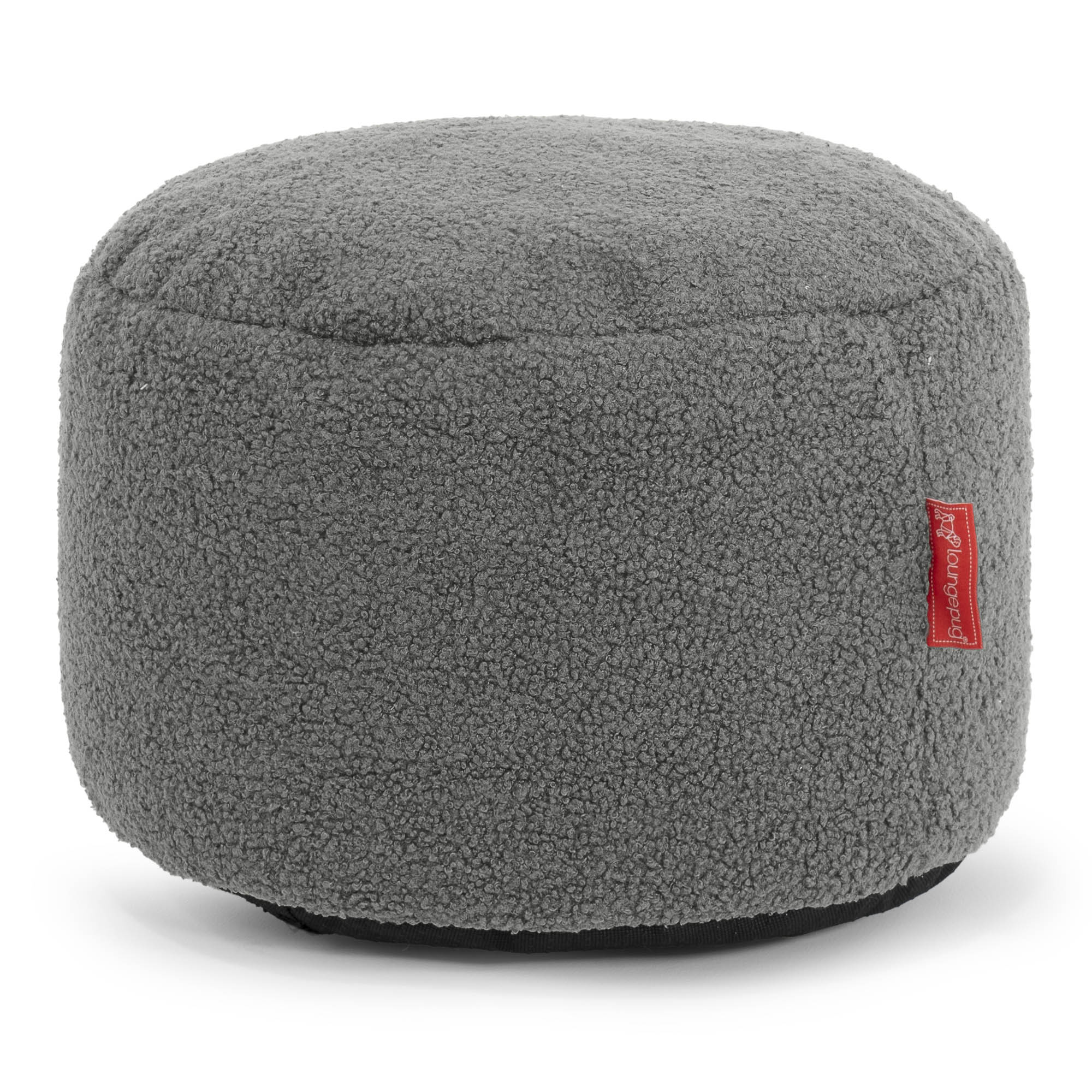 Kleiner runder Fußhocker Ersatz Bezug - Bouclé - Image 2