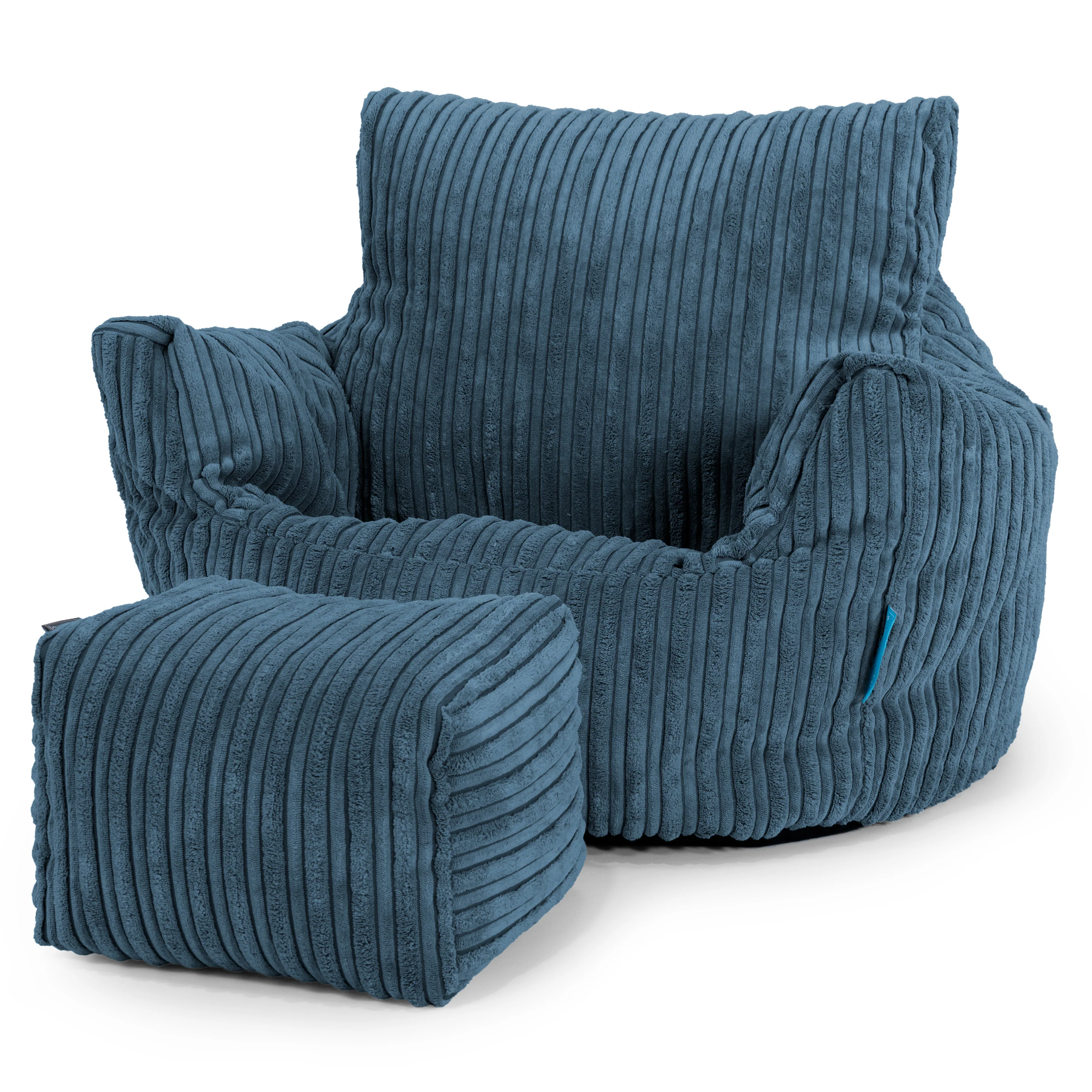Klein Kindersessel Sitzsack 1-3 jahren - Cord Marineblau - Image 2