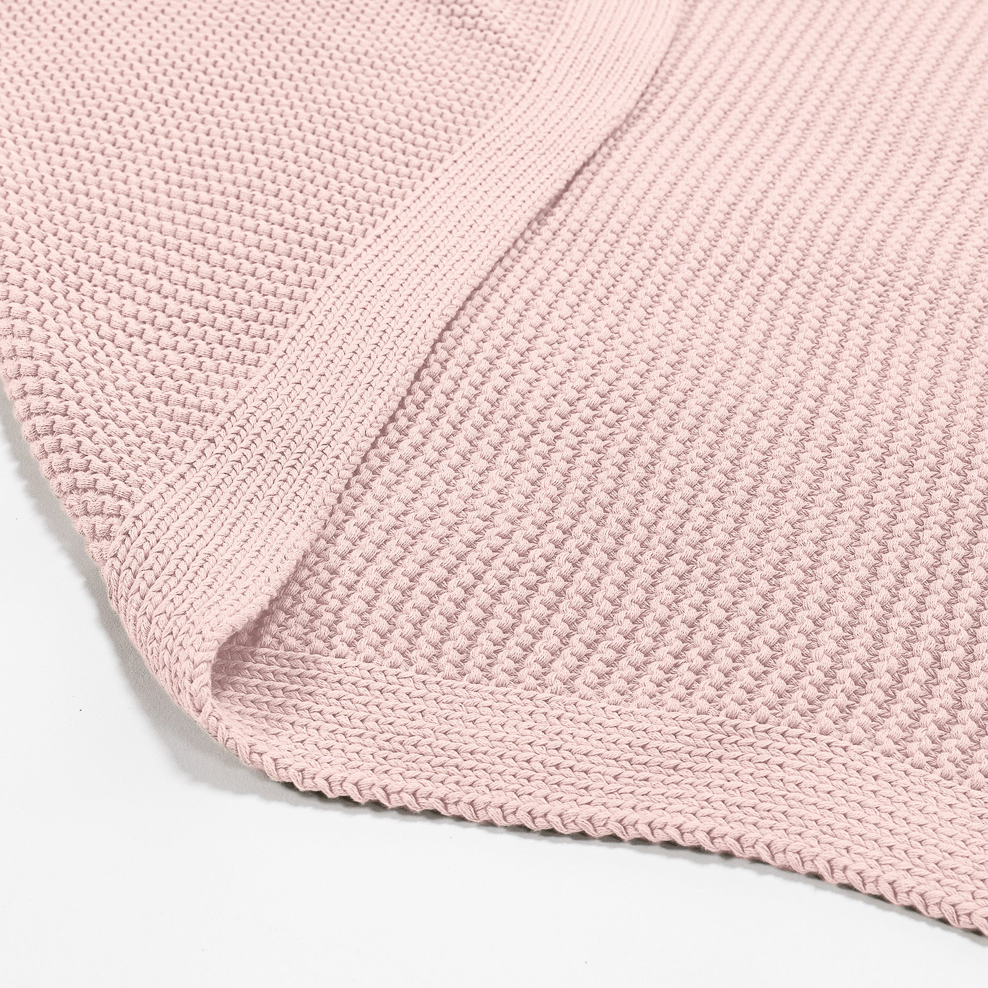 Kuscheldecke / Tagesdecke - Ellos Grobgestrickt Baby Pink - Image 3
