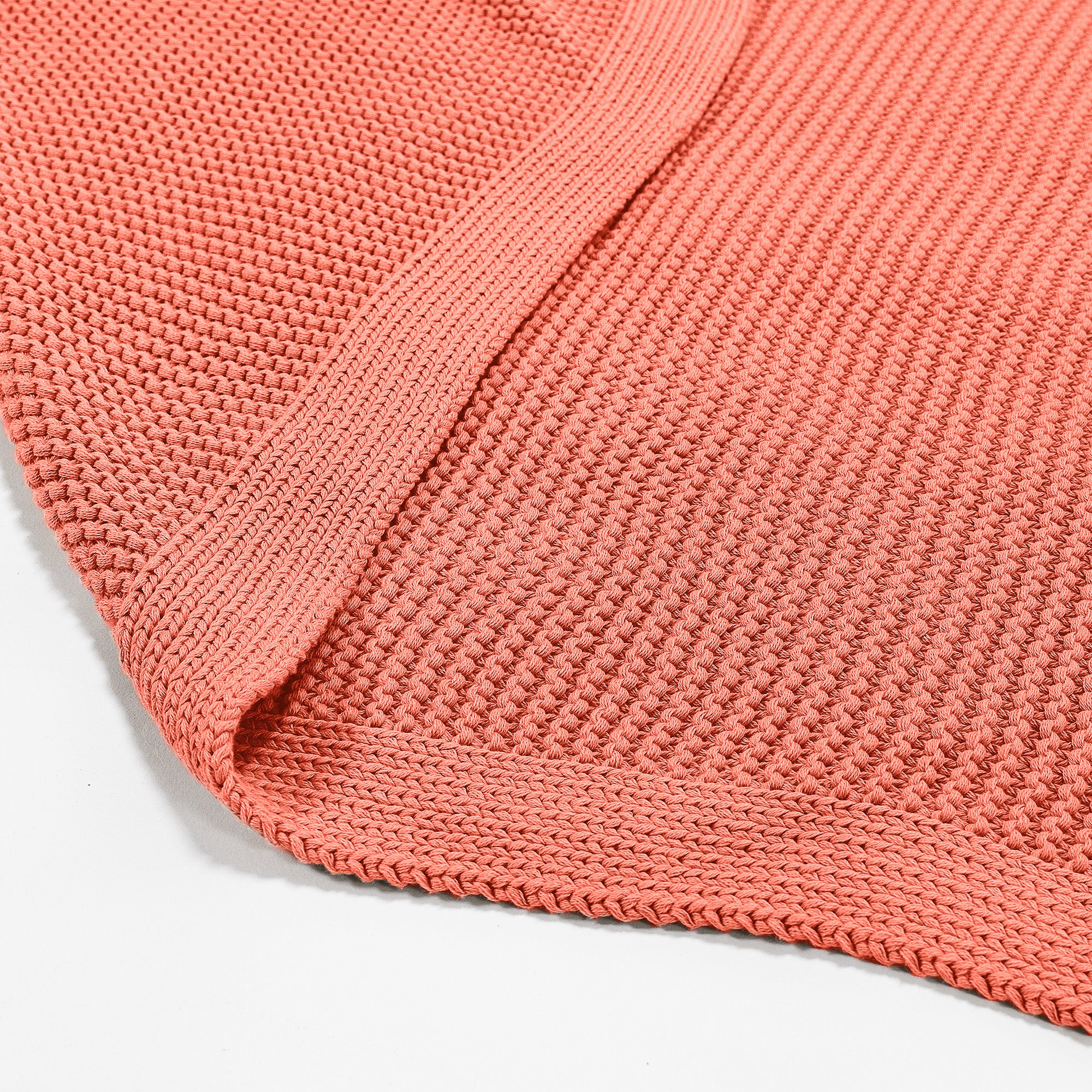 Kuscheldecke / Tagesdecke - Ellos Grobgestrickt Koralle - Image 3