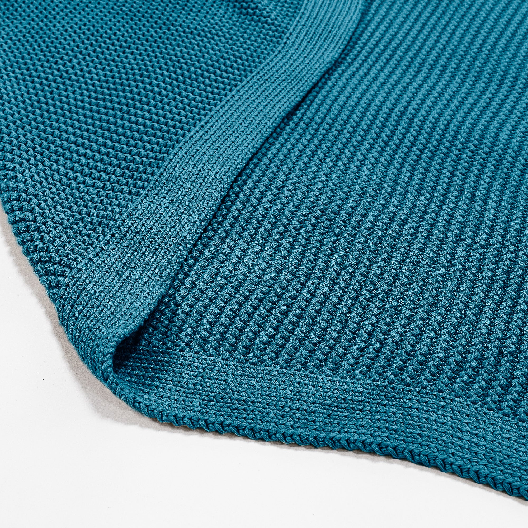 Kuscheldecke / Tagesdecke - Ellos Grobgestrickt Türkis - Image 3