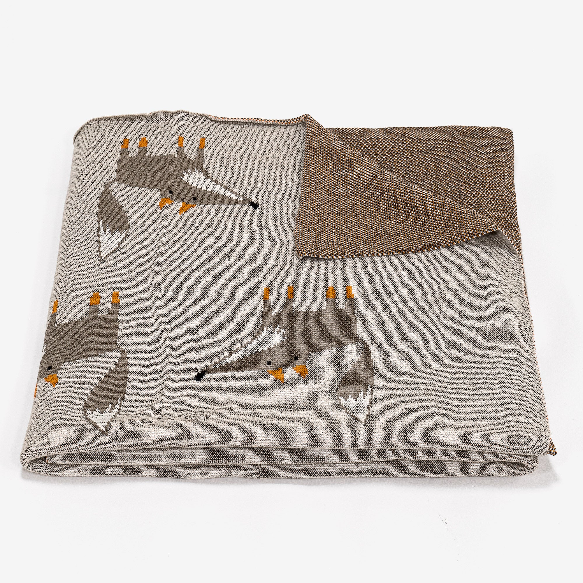 Kuscheldecke / Tagesdecke - Gestrickte Fuchs - Image 2