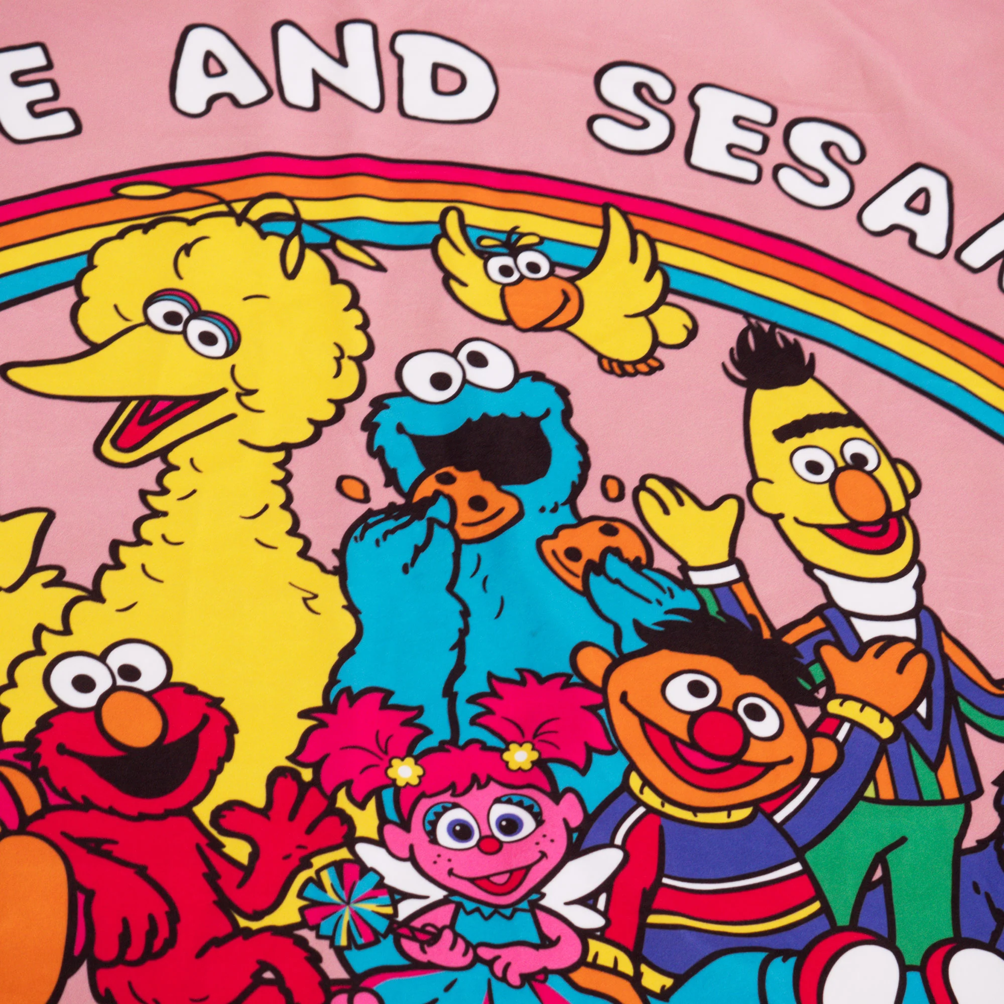 Kuscheldecke / Tagesdecke - Peace Love & Sesame Street - Image 3