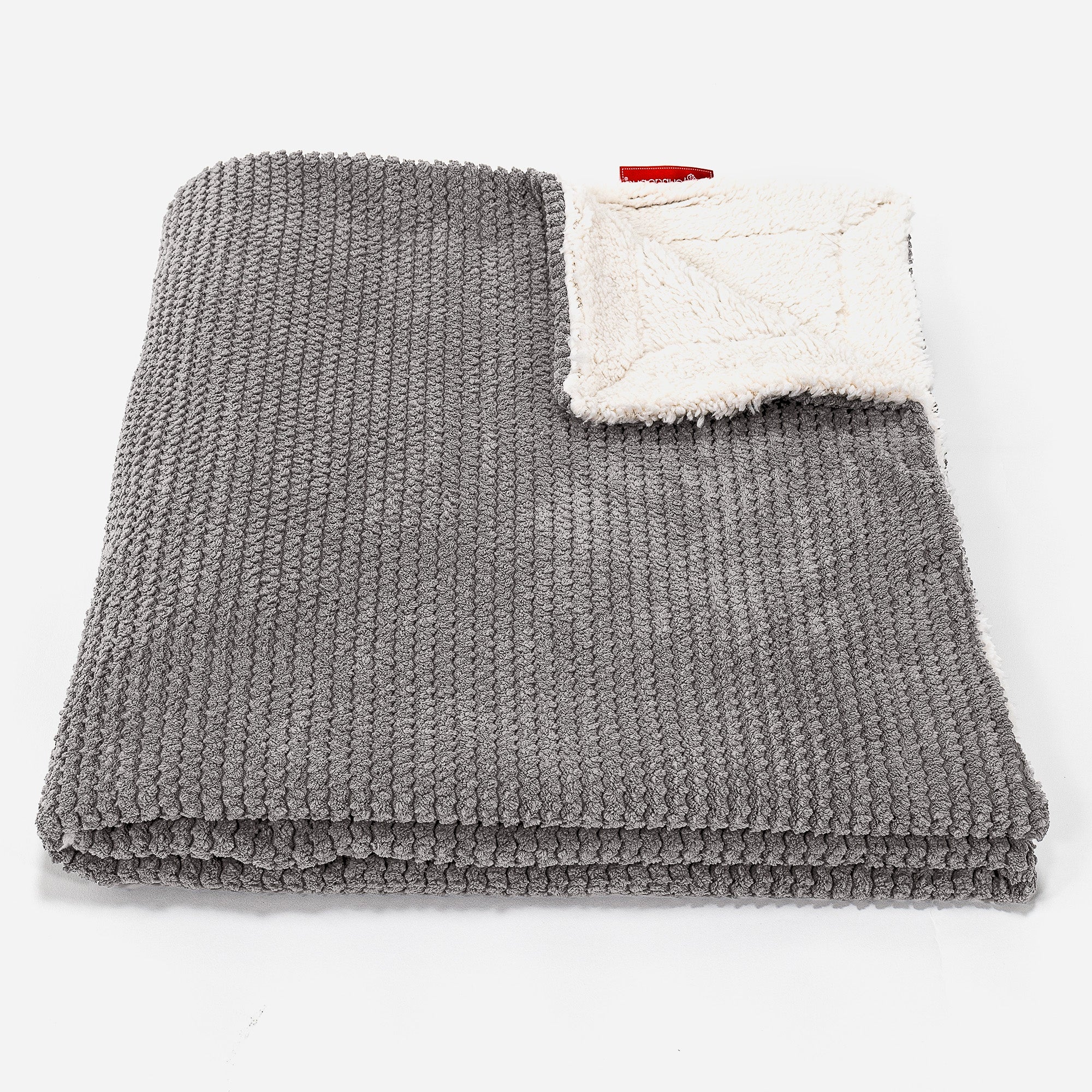 Sherpa-Decke - Pom-Pom Anthrazit - Image 2