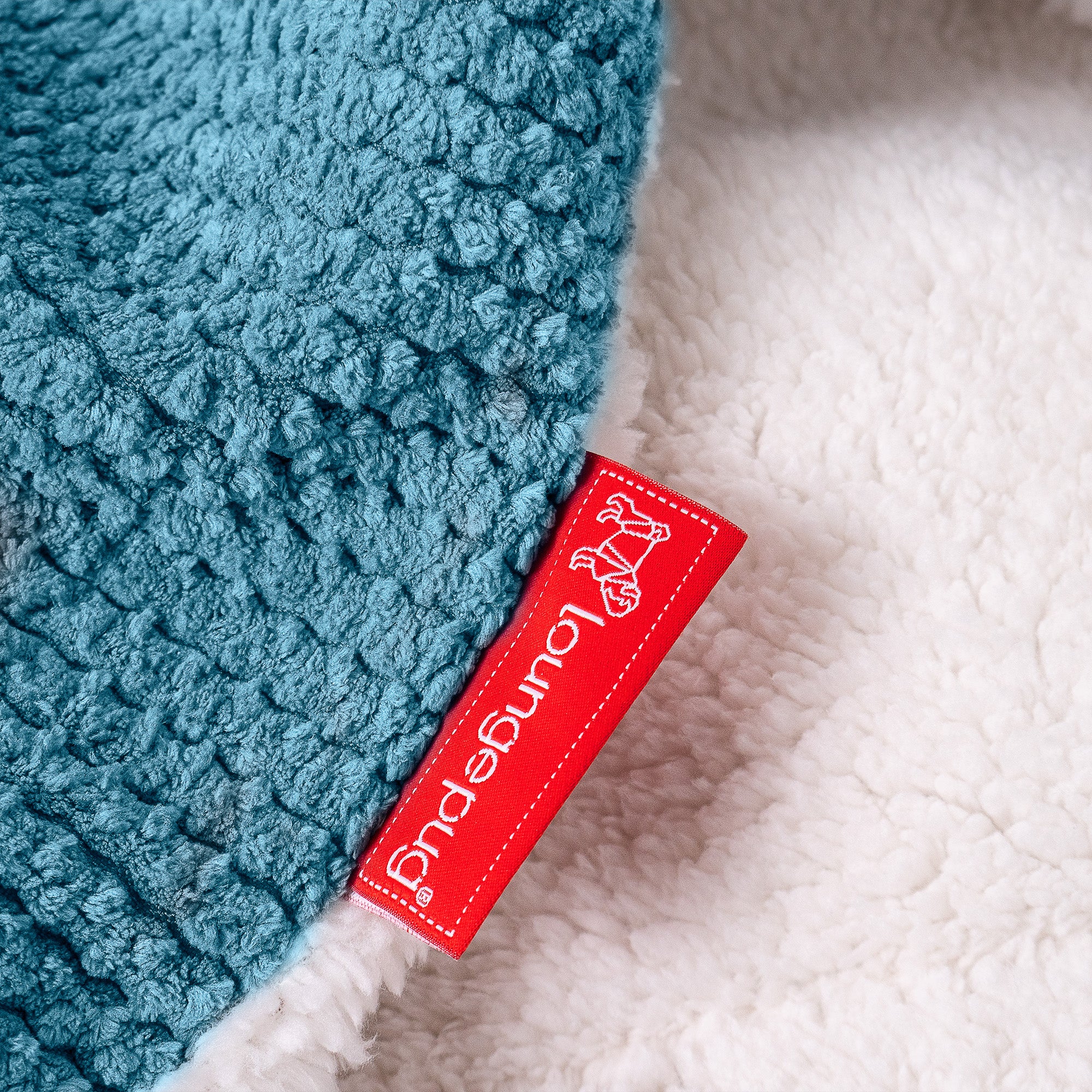 Sherpa-Decke - Pom-Pom Türkis - Image 4