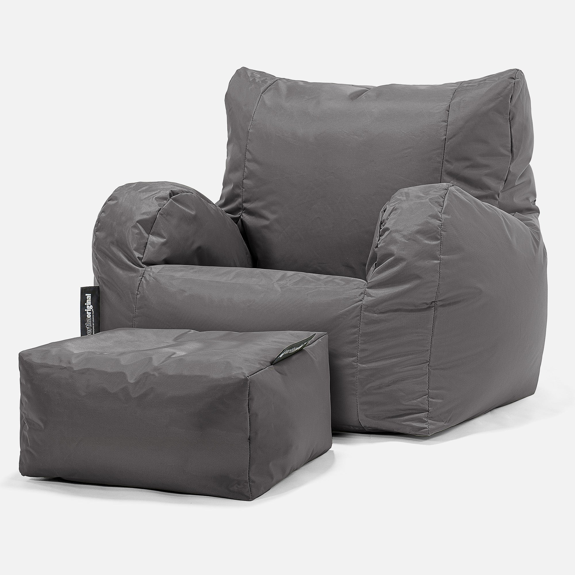Lehnstuhl Sitzsack Outdoor - SmartCanvas™ Schiefergrau - Image 2