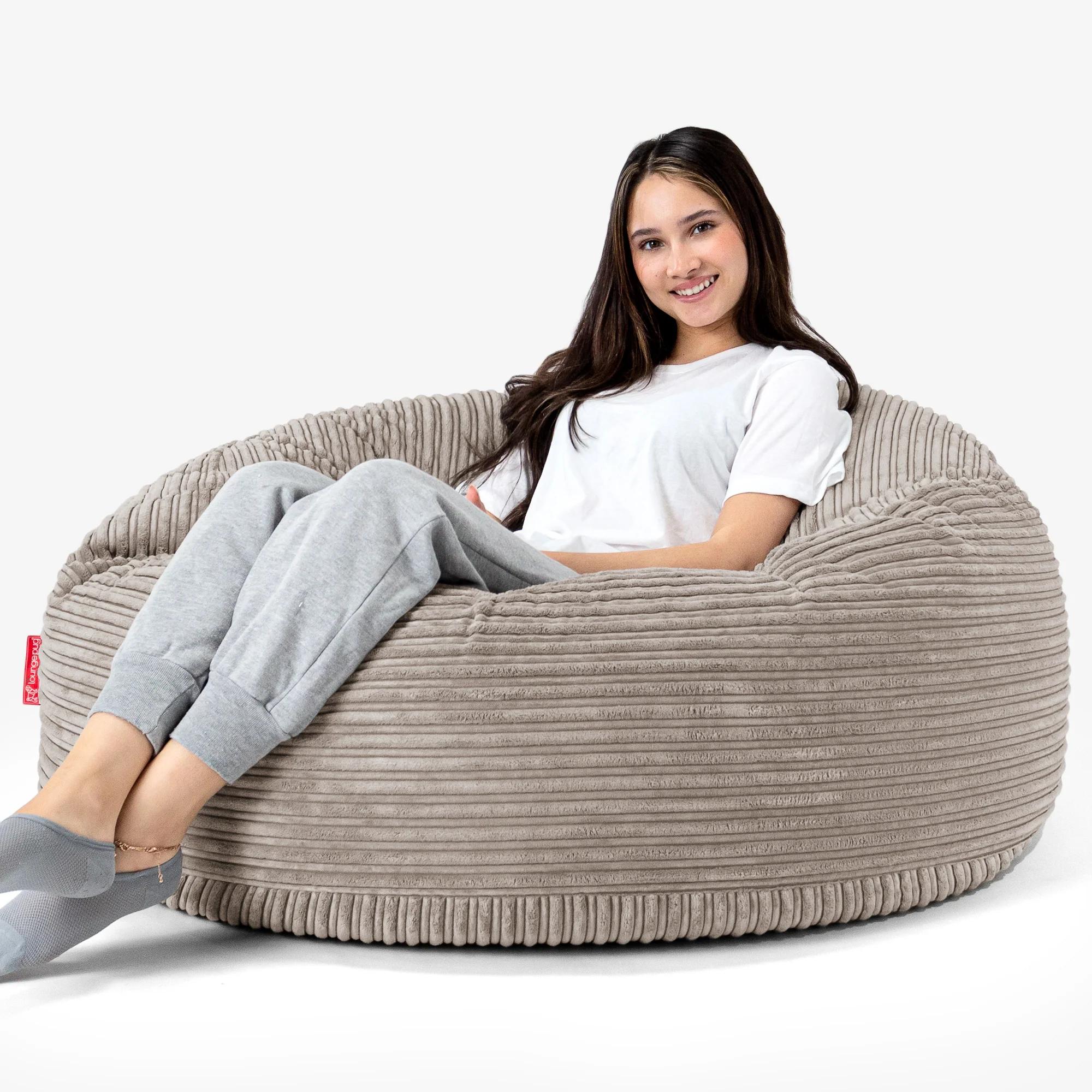 Mammoth Sofa Sitzsack XXL - Cord Beigegrau - Image 2