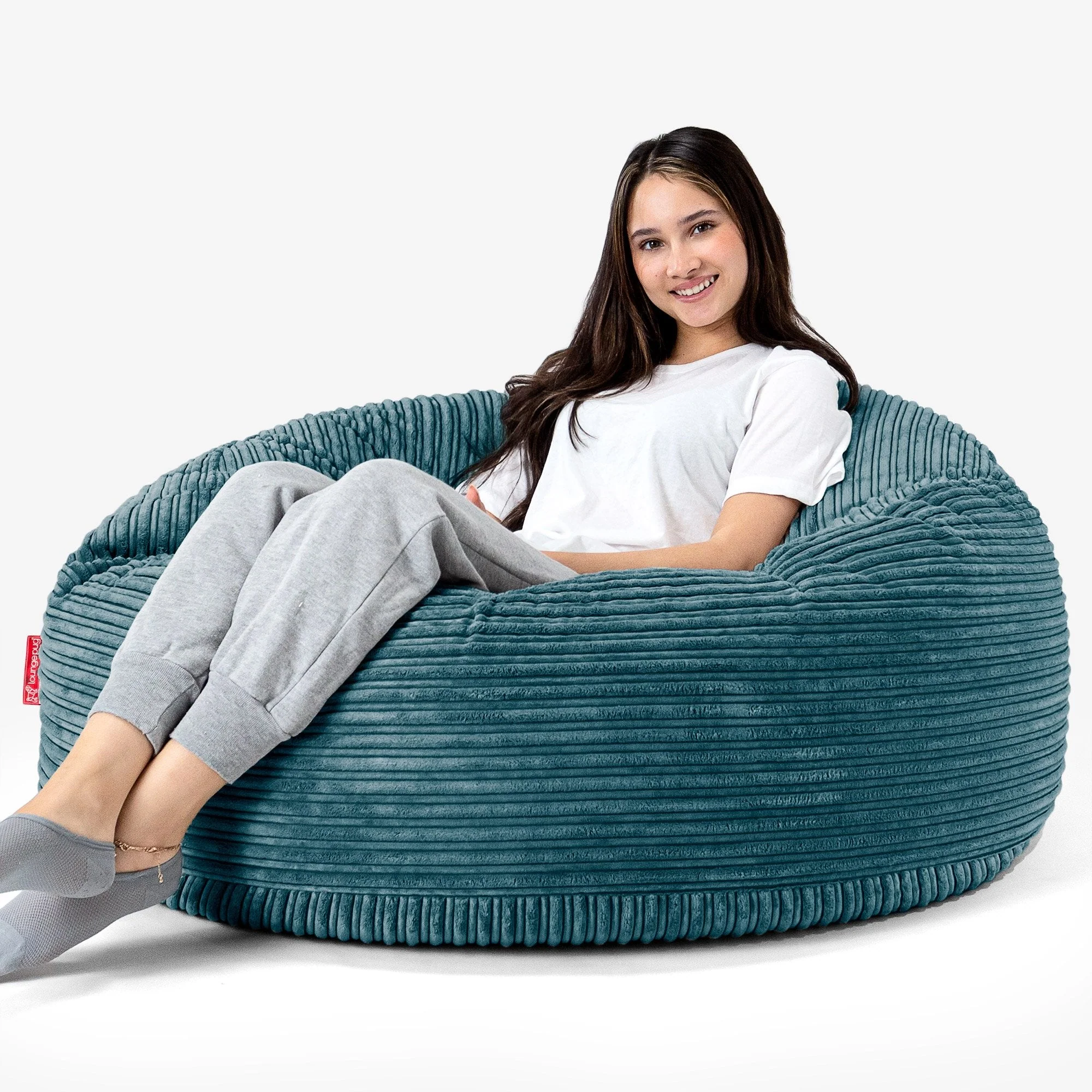 Mammoth Sofa Sitzsack XXL - Cord Blaugrün - Image 2