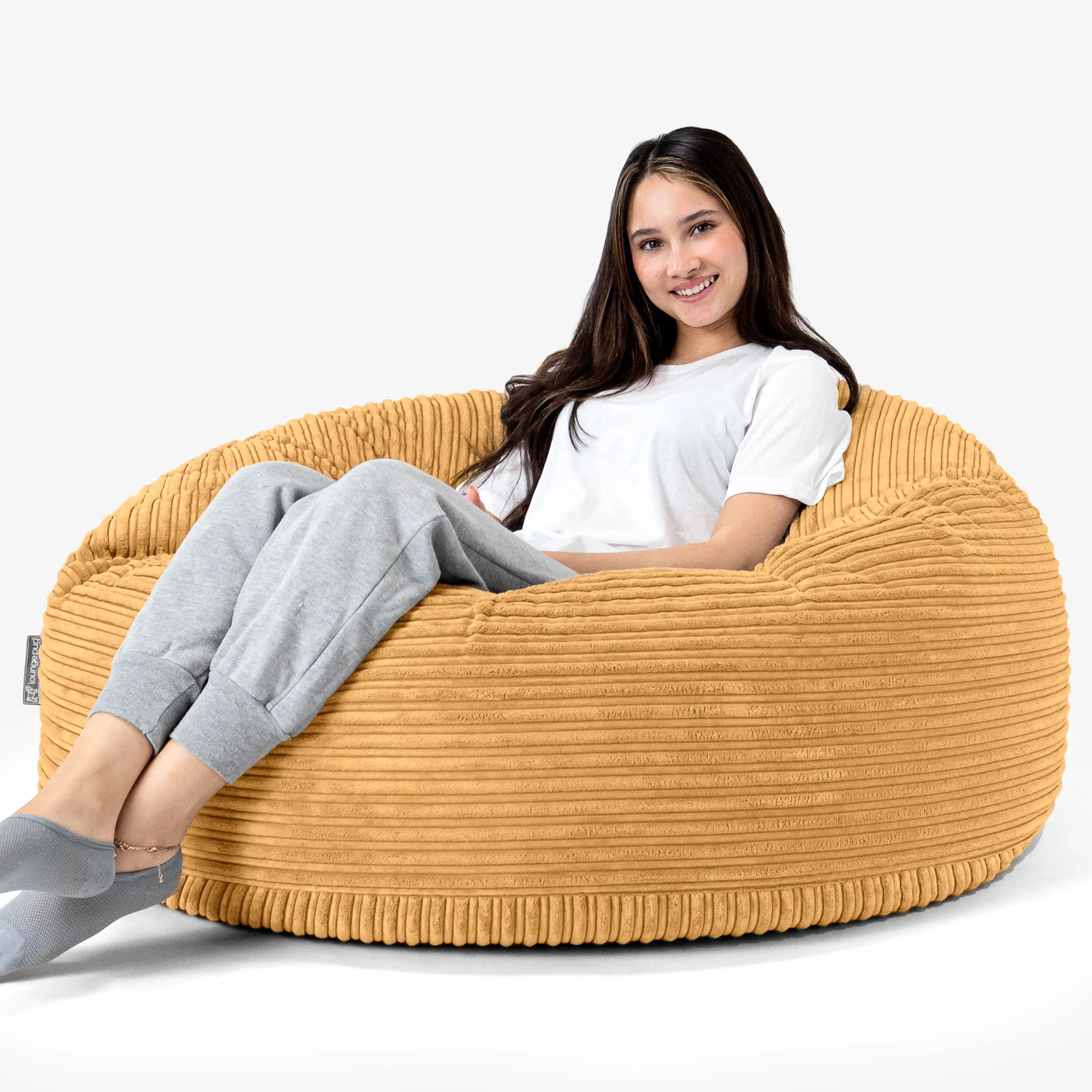 Mammoth Sofa Sitzsack XXL - Cord Goldhonig - Image 2