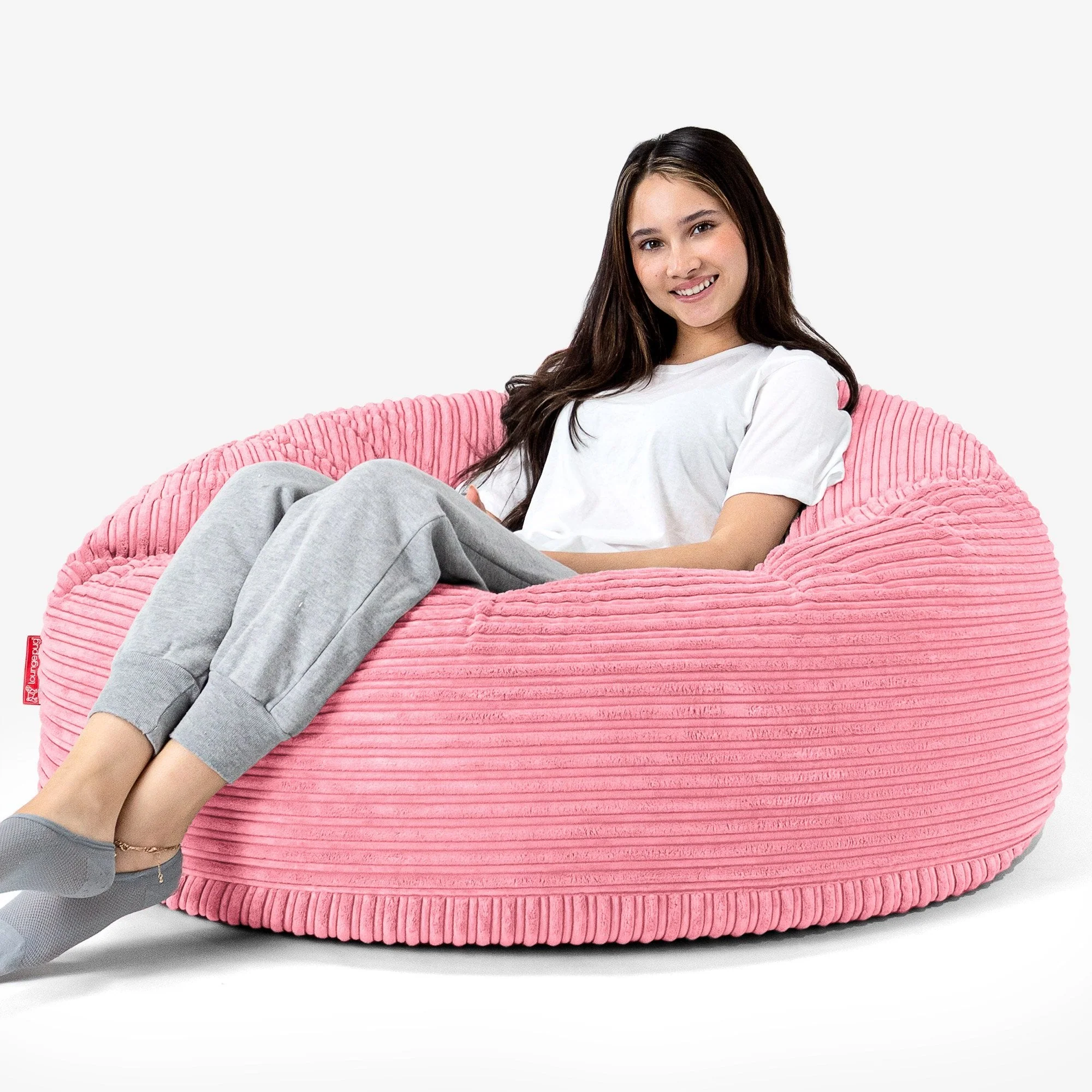 Mammoth Sofa Sitzsack XXL - Cord Koralle - Image 2