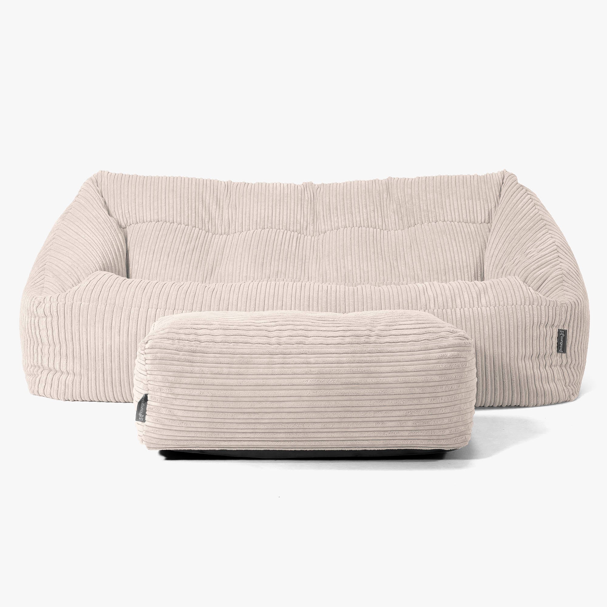Maya Sitzsack Sofa - Cord Creme - Image 2
