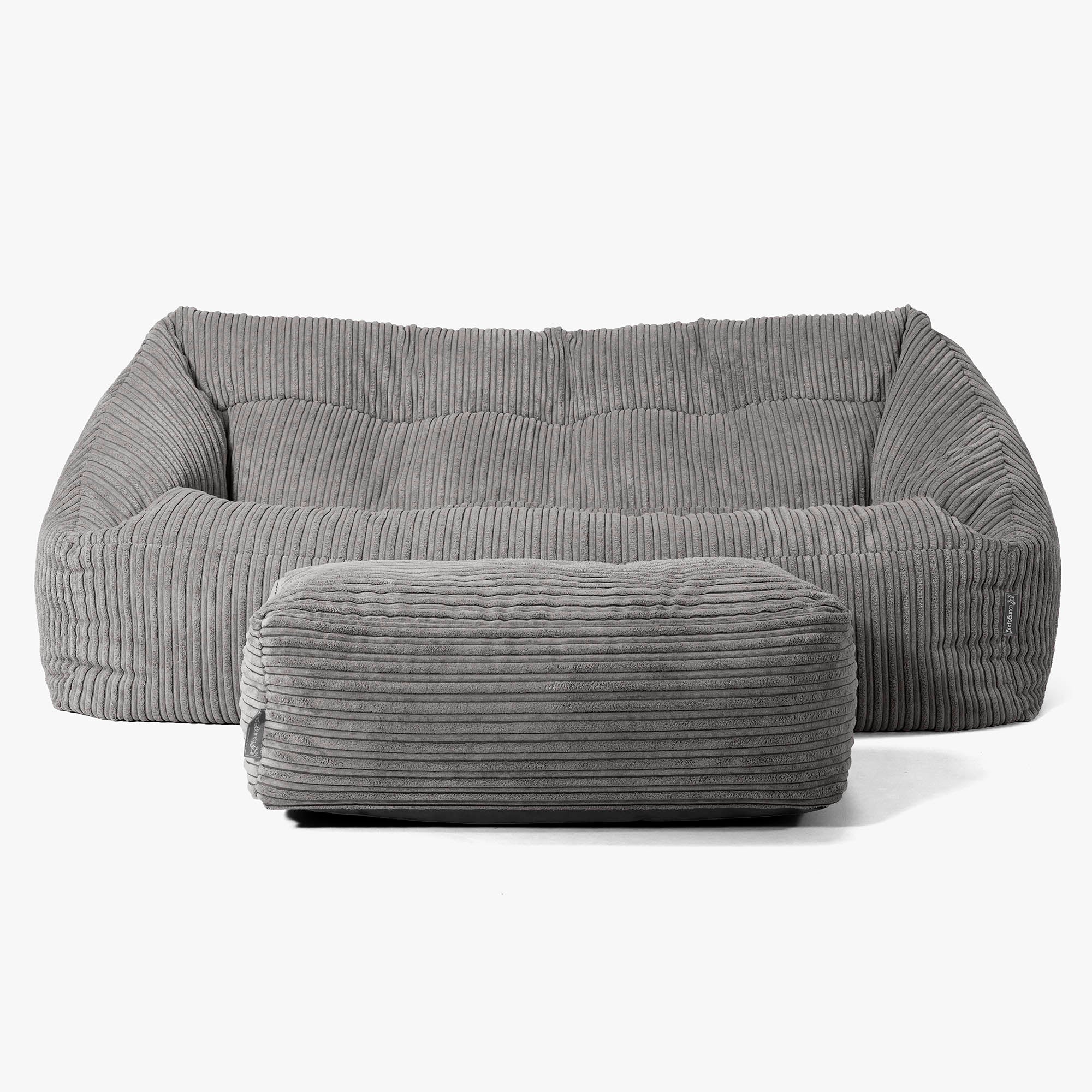 Maya Sitzsack Sofa - Cord Schiefergrau - Image 2