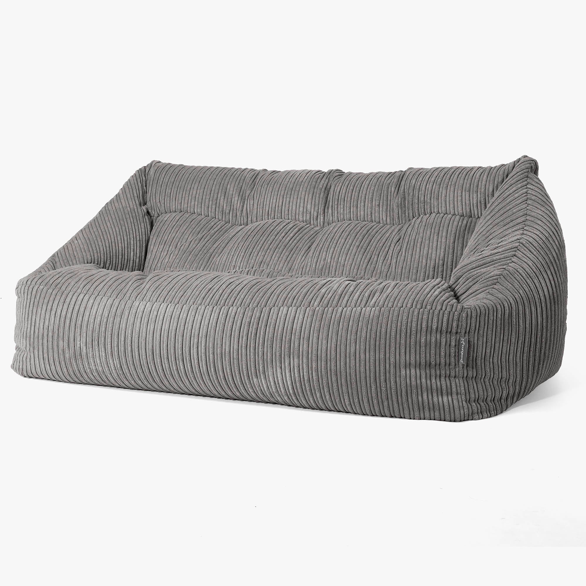 Maya Sitzsack Sofa - Cord Schiefergrau - Image 3