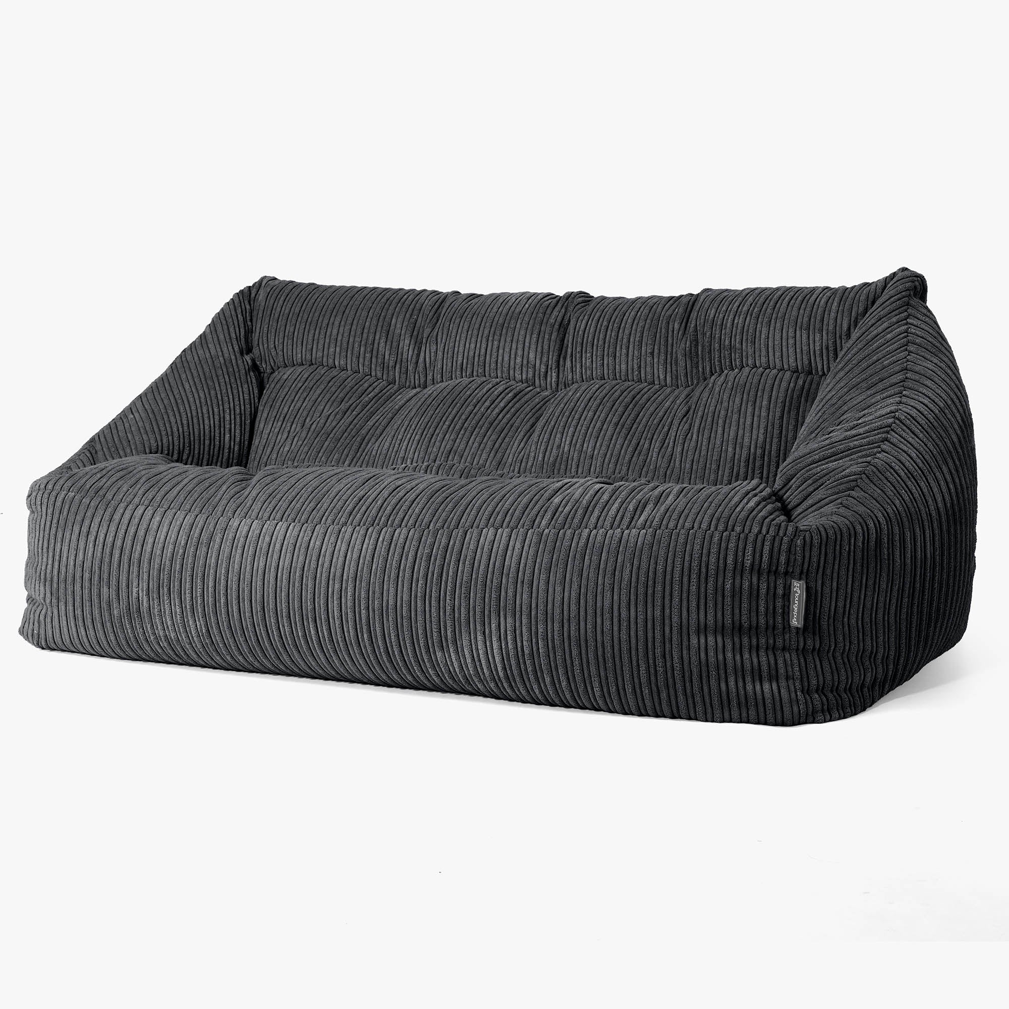 Maya Sitzsack Sofa - Cord Schwarz - Image 3