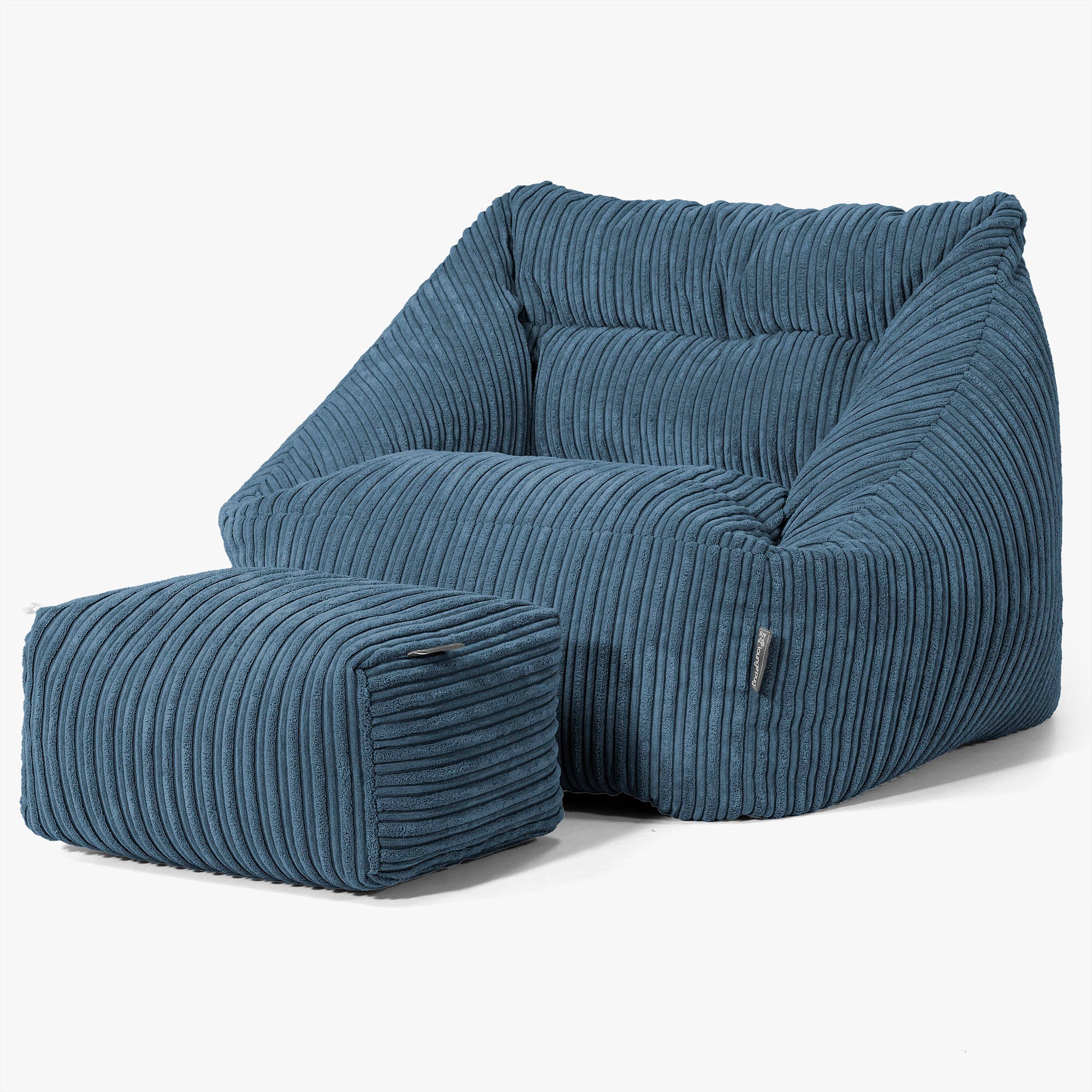 Maya Sitzsack Stuhl - Cord Marineblau - Image 2