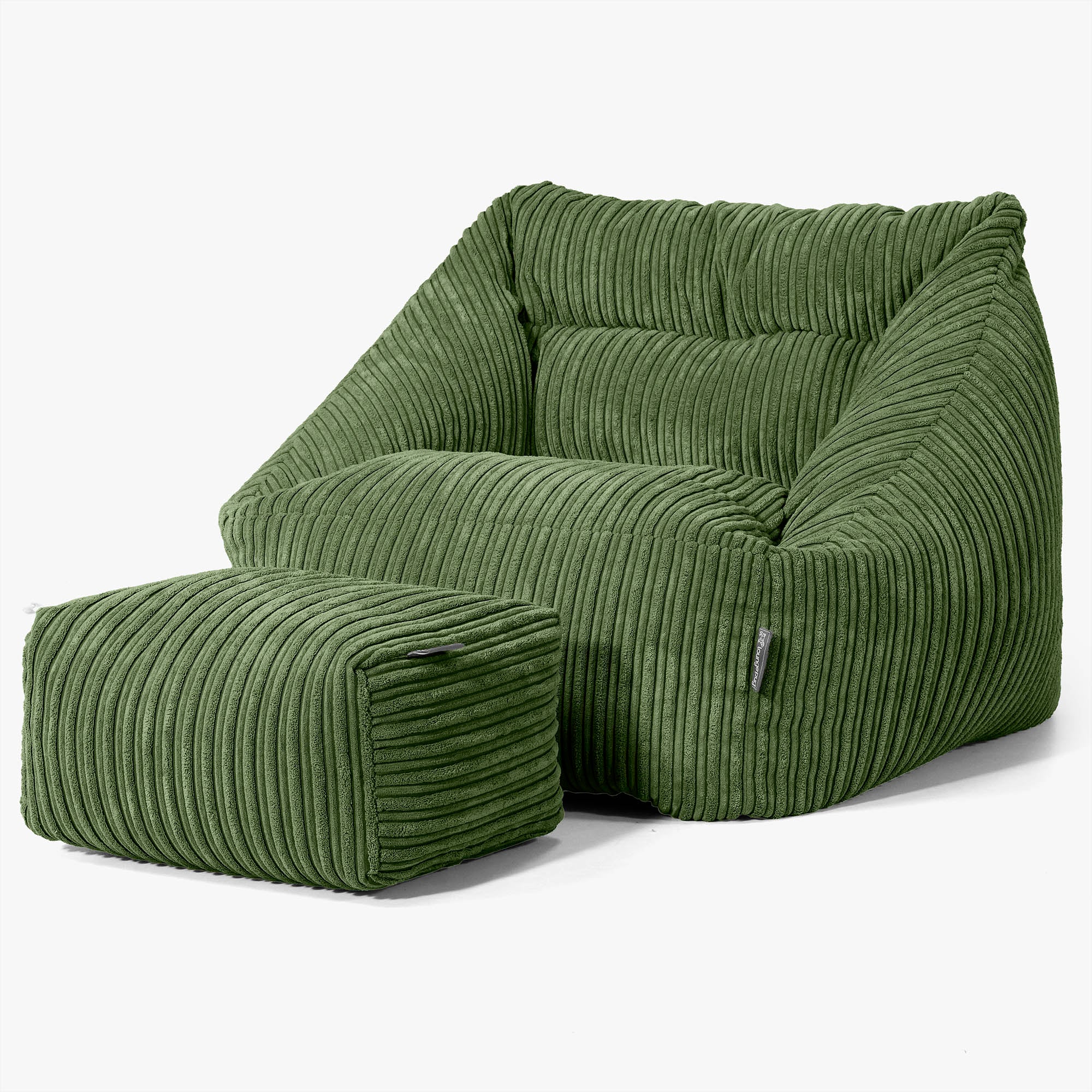 Maya Sitzsack Stuhl - Cord Nadelwaldgrun - Image 2