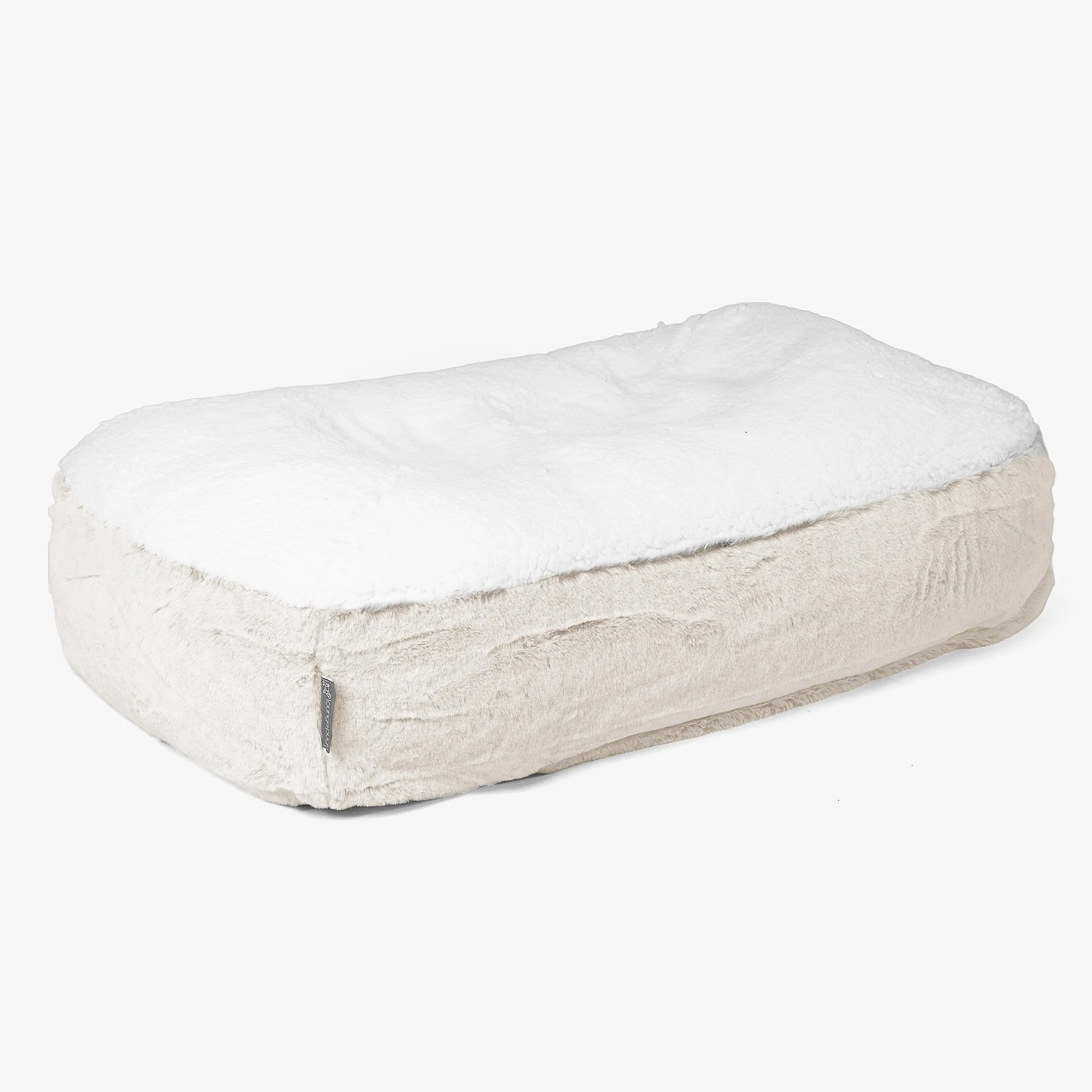 Medium Slouchy Hundebett Ersatz Bezug - Kaninchen Kunstfell - Image 5