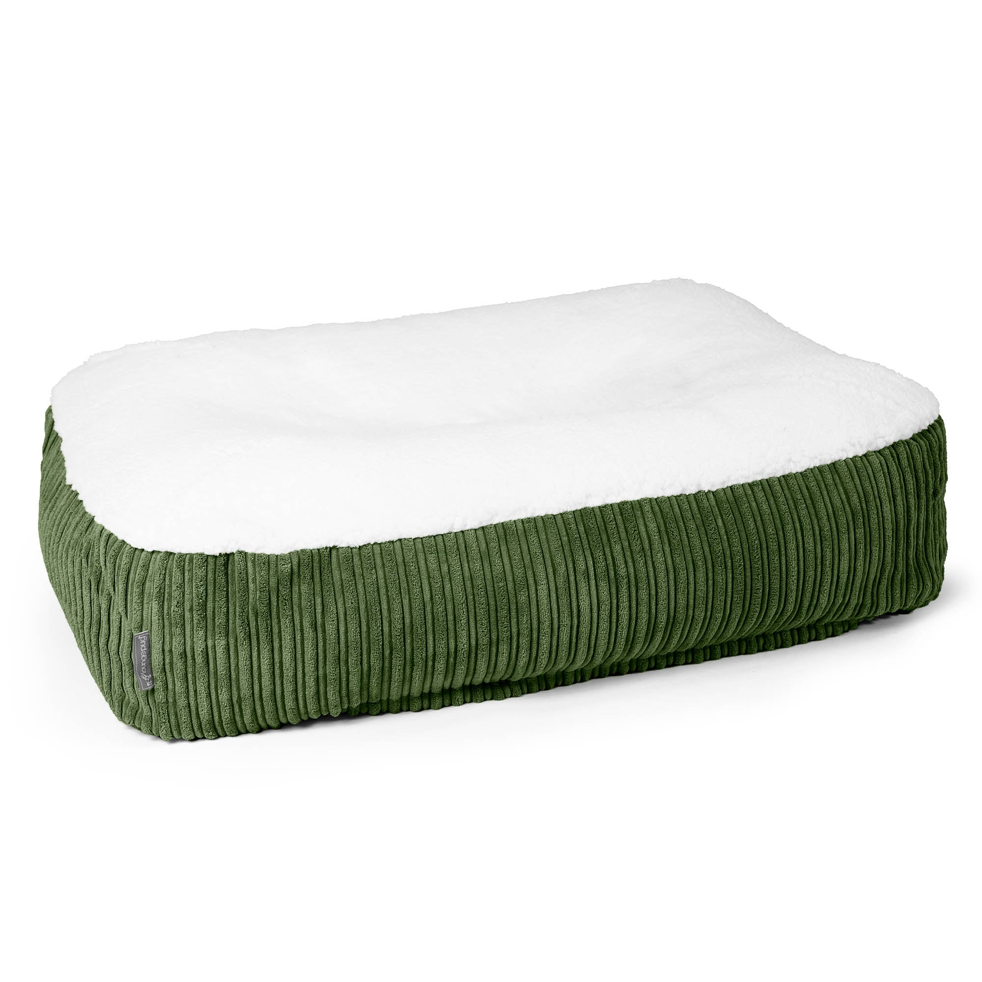 Medium Slouchy Hundebett Ersatz Bezug - Sherpa & Cord - Image 2