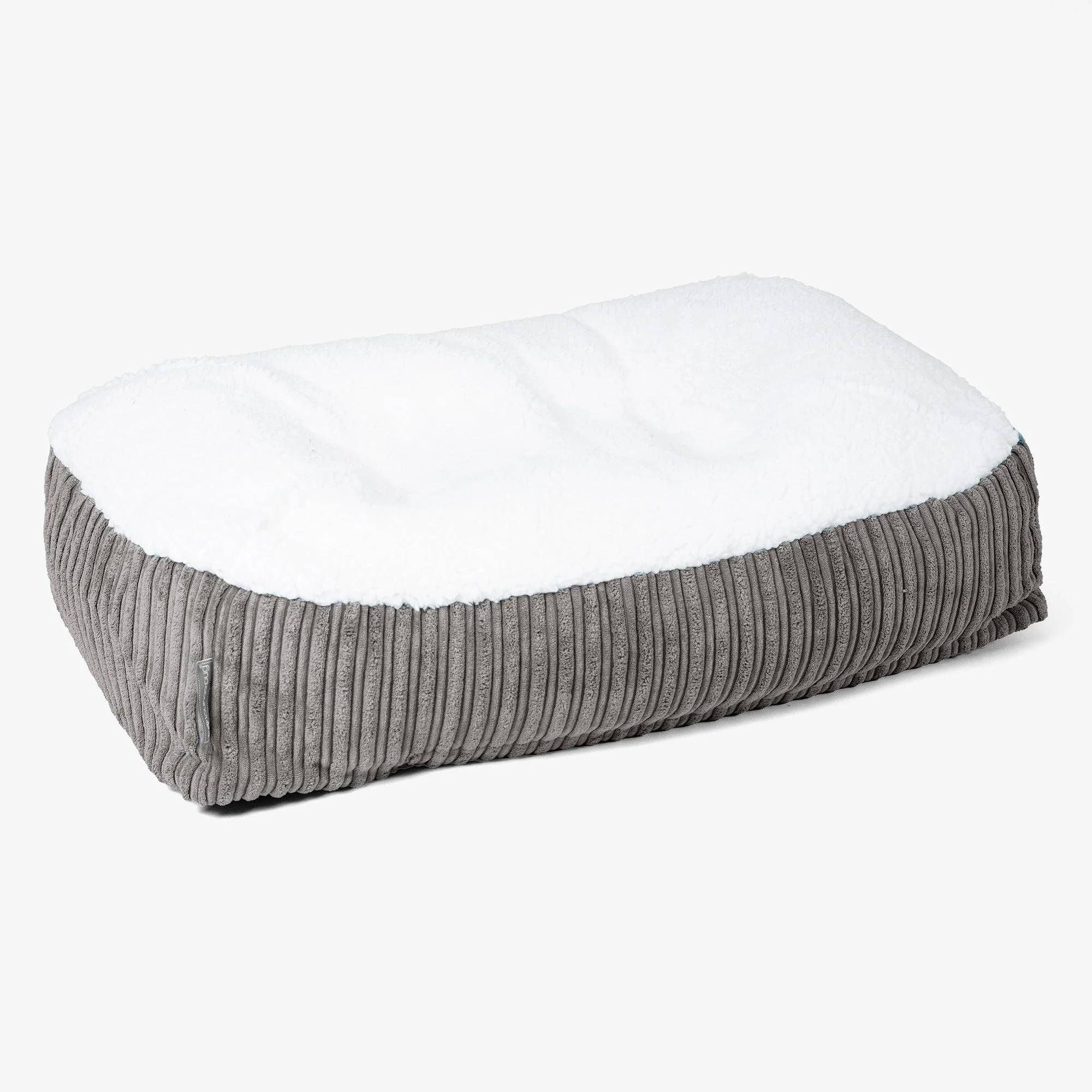 Medium Slouchy Hundebett Ersatz Bezug - Sherpa & Cord - Image 3