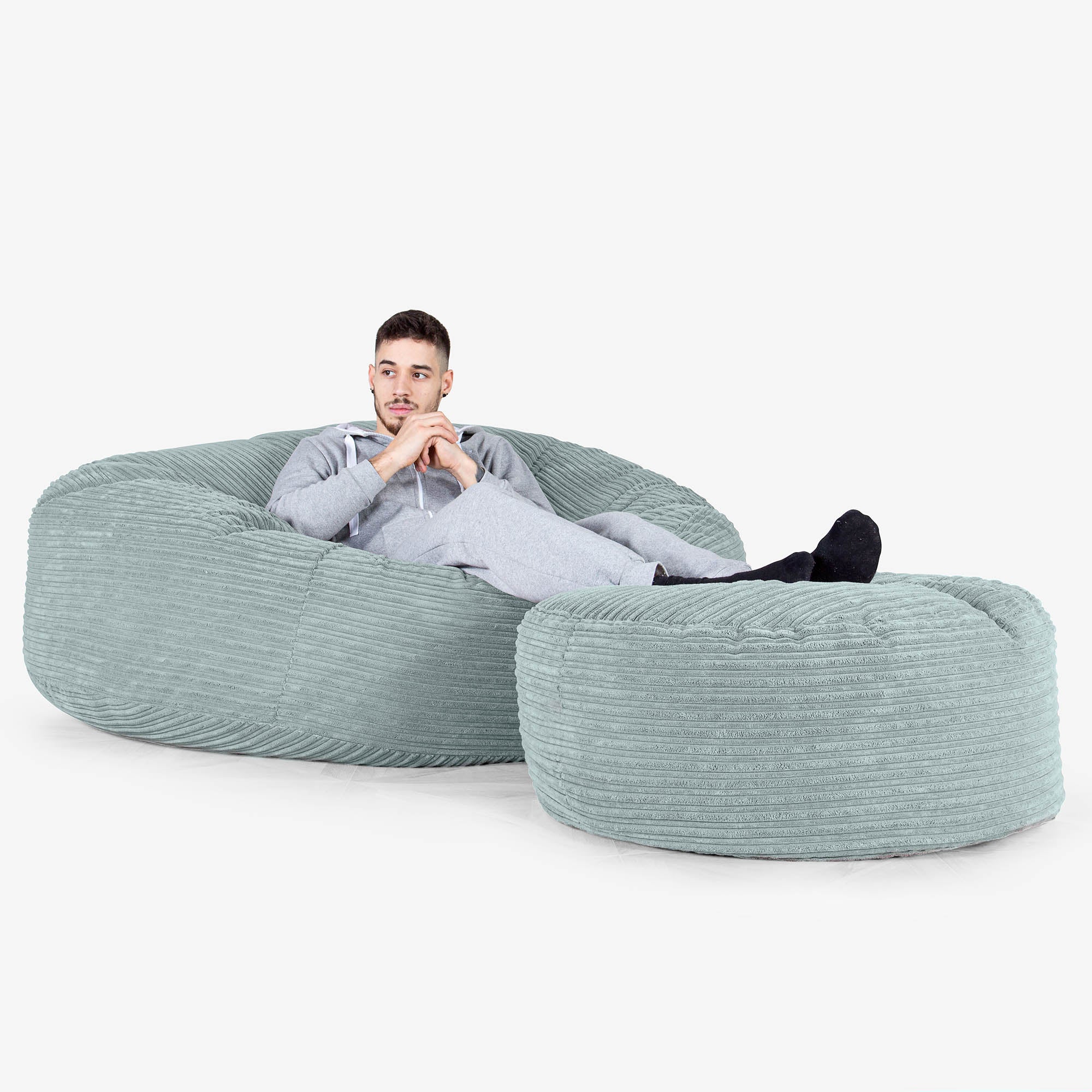 Mega-Mammoth Sofa Sitzsack XXL - Cord Mintgrün - Image 2