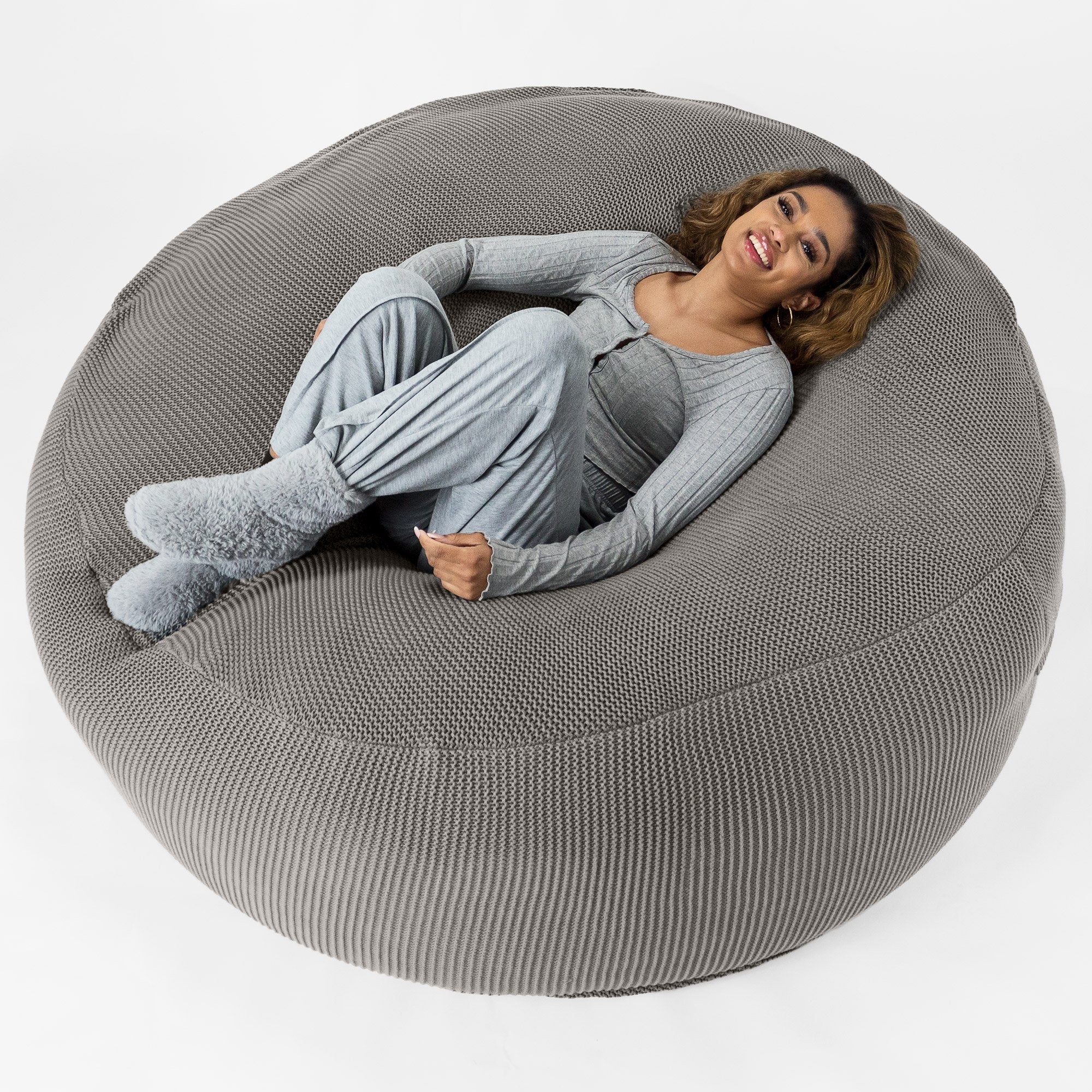 Mega-Mammoth Sofa Sitzsack XXL Ersatz Bezug - Ellos Grobgestrickt - Image 2